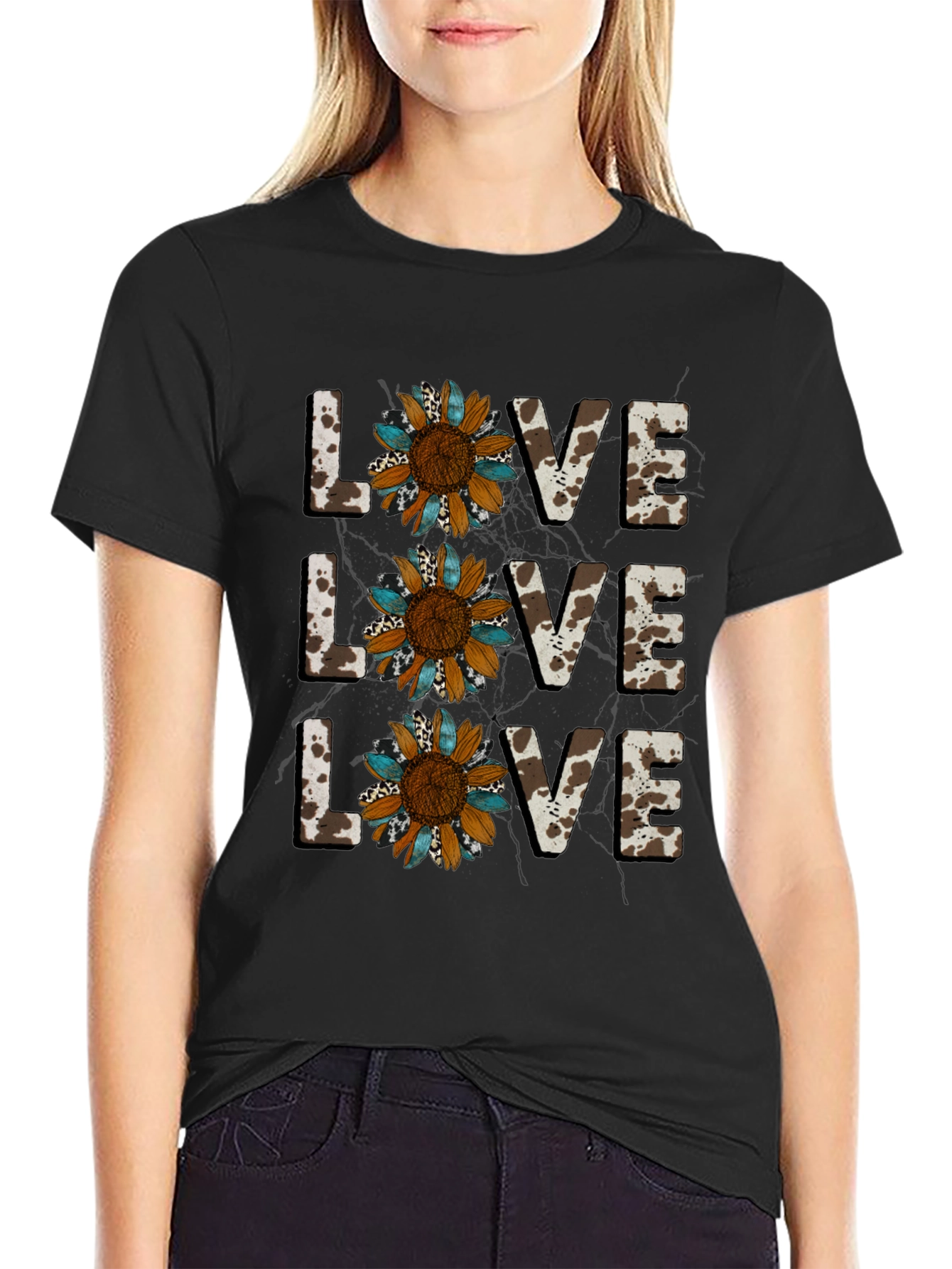 Live Love Sunflower Graphic Tee
