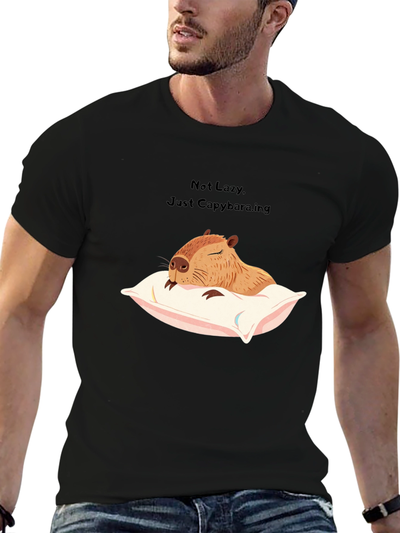 Not Lazy Just Capybara-ing T-Shirt