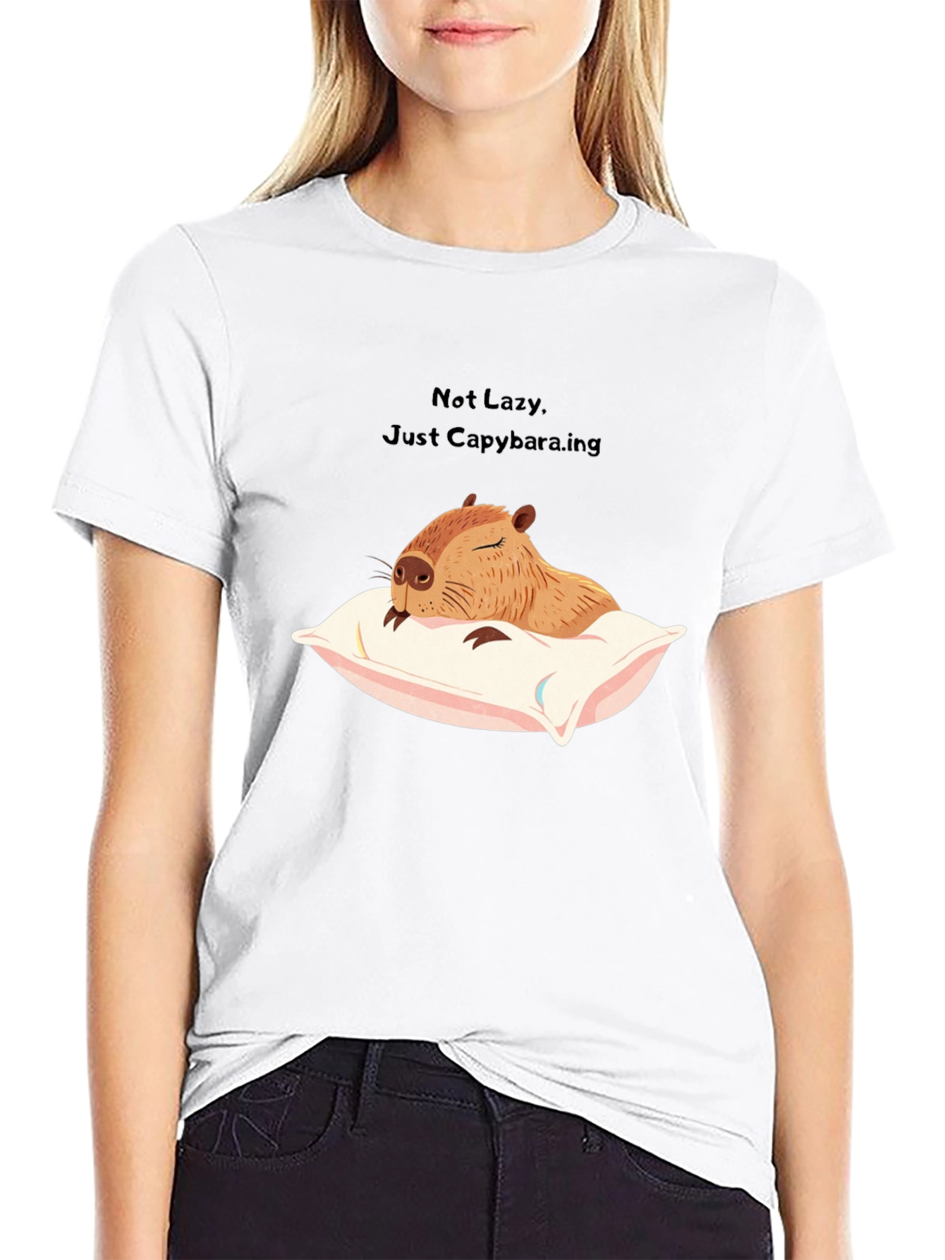 Not Lazy Just Capybara-ing T-Shirt