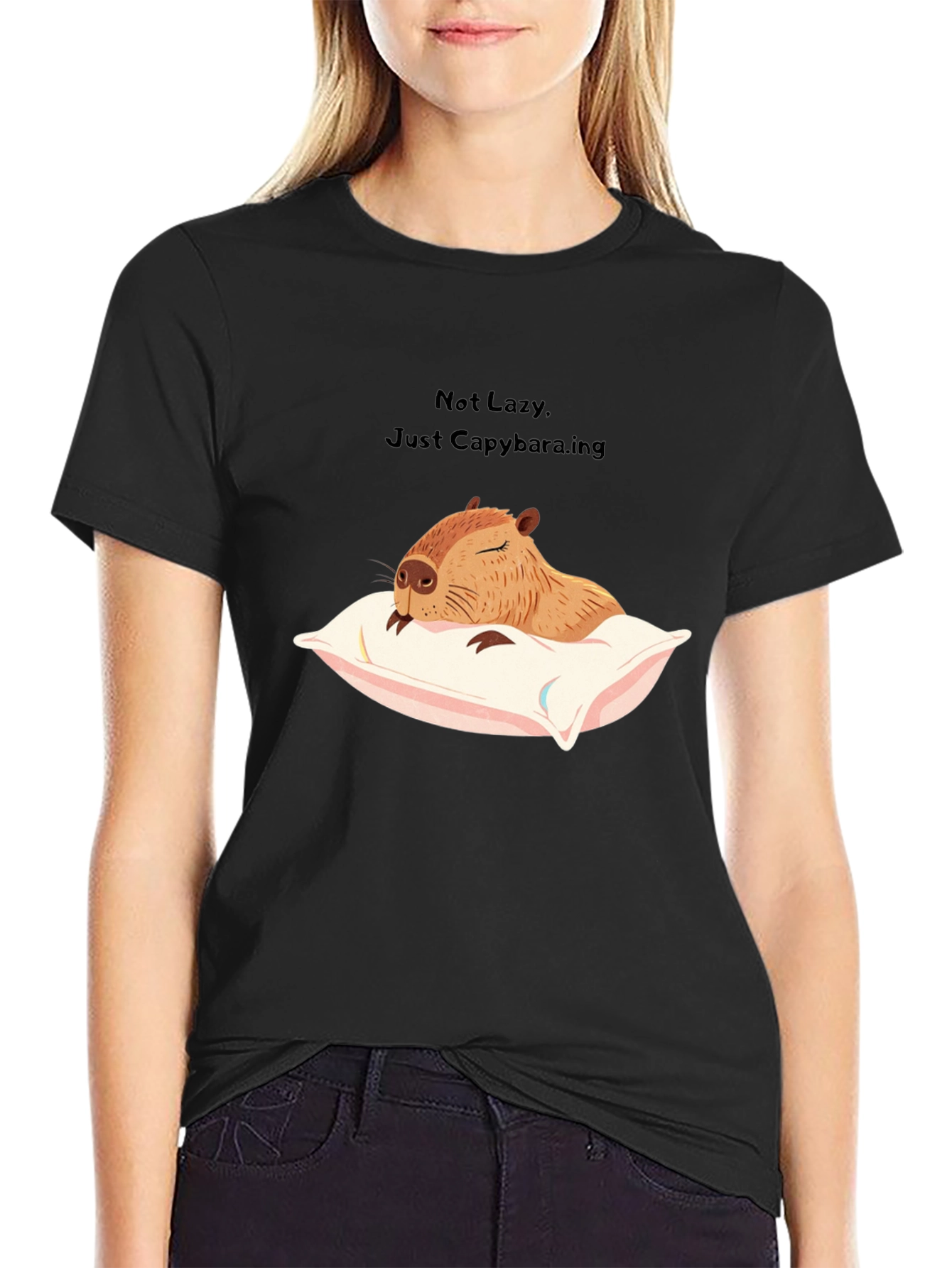 Not Lazy Just Capybara-ing T-Shirt