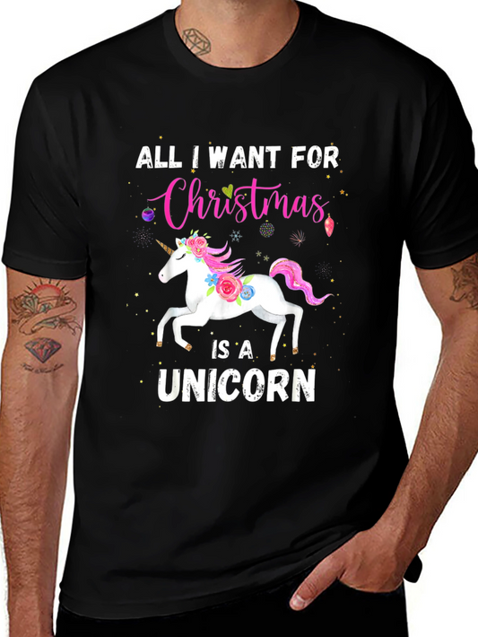 Unicorn Christmas T-Shirt - Holiday Gift