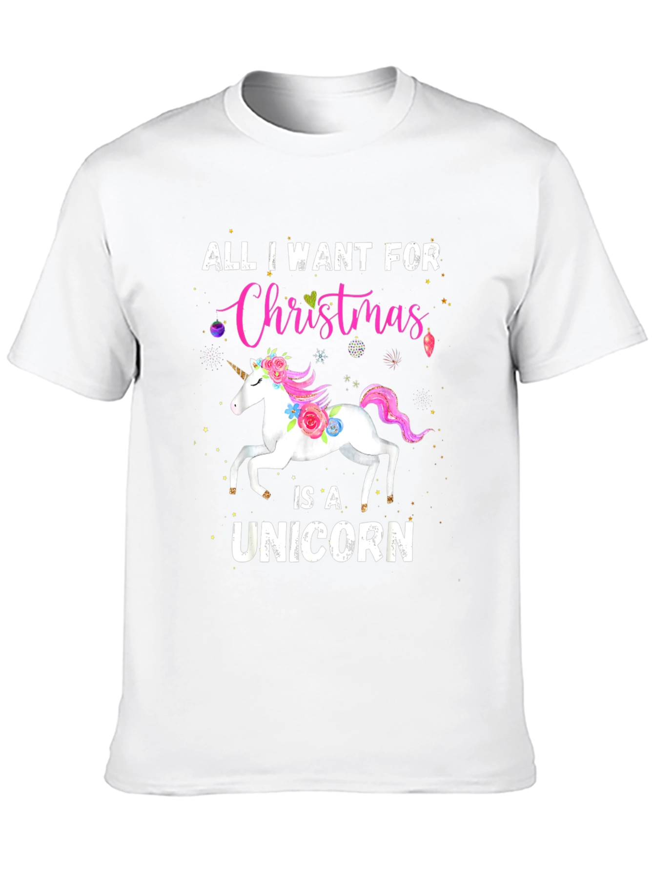 Unicorn Christmas T-Shirt - Holiday Gift