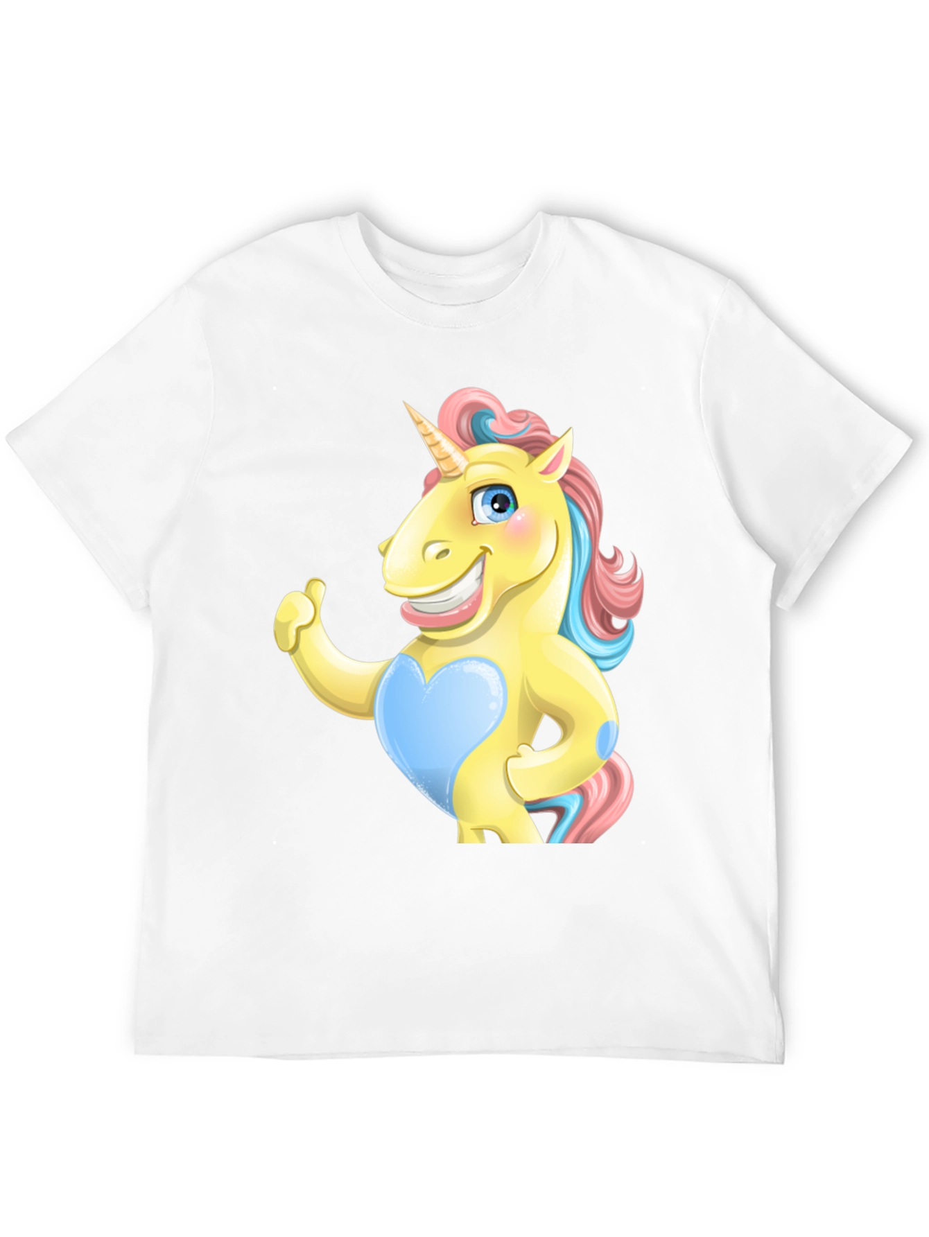 Funny Unicorn Graphic Black T-Shirt