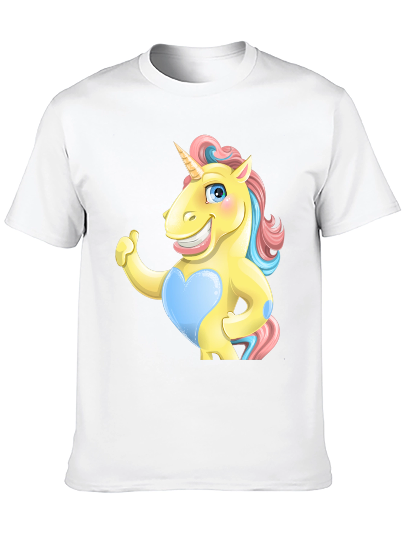 Funny Unicorn Graphic Black T-Shirt