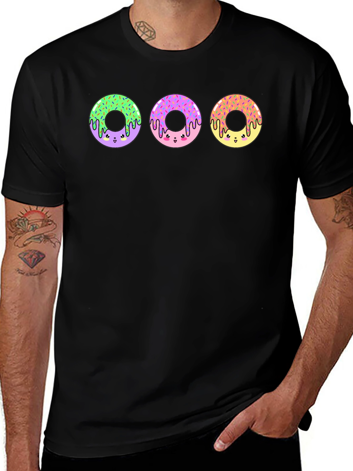 Cute Kawaii Donut T-Shirt - Sweet Treat Design