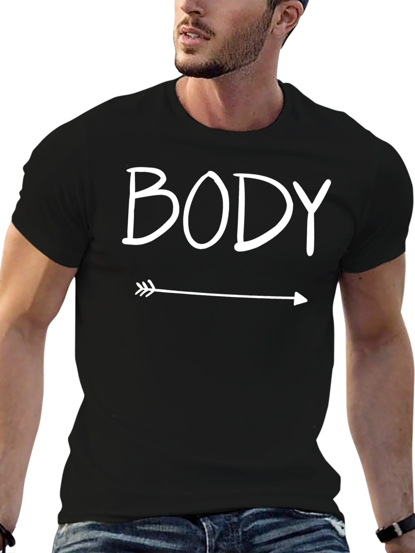 Funny Body Arrow Pointing T-Shirt