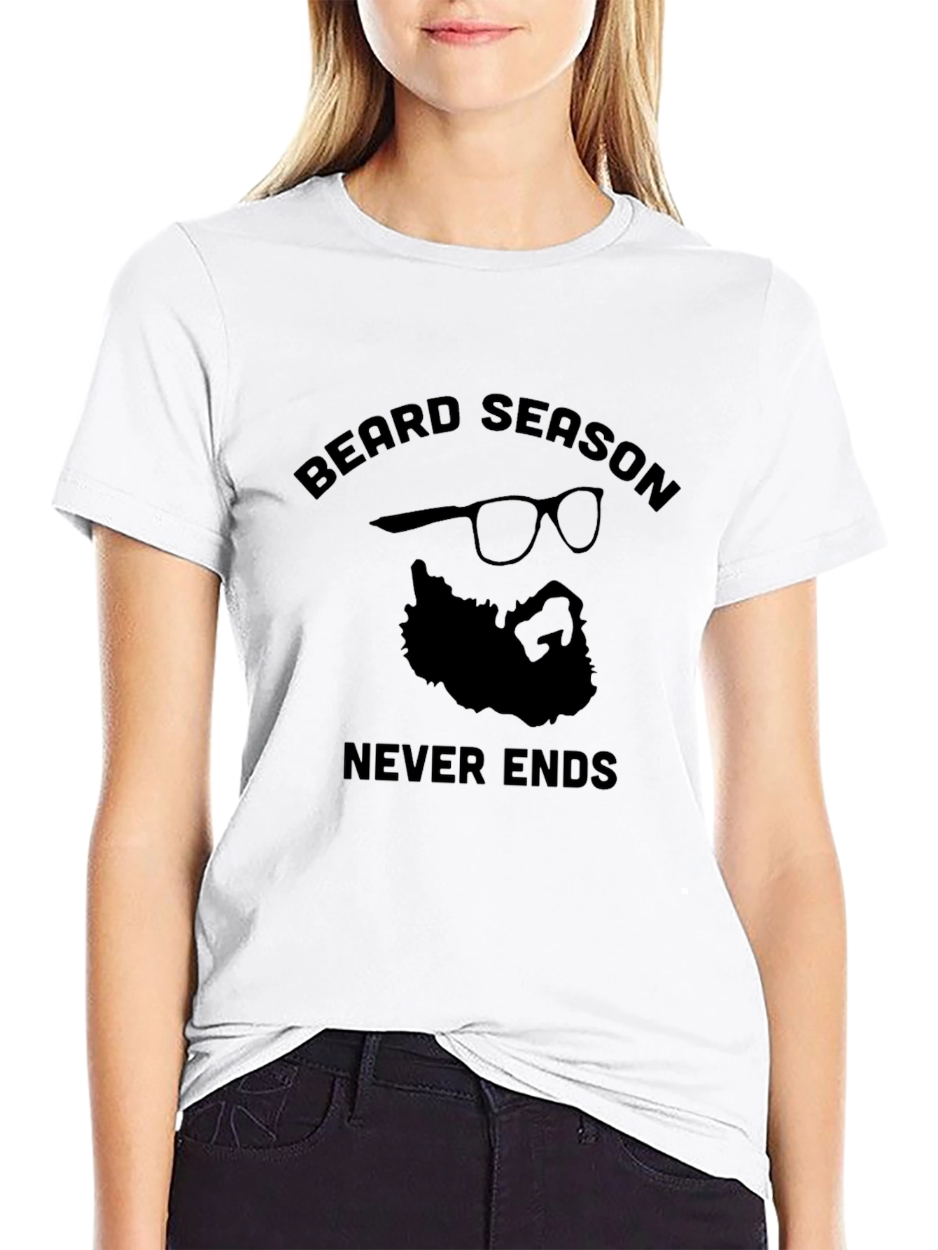 Beard Season Never Ends Graphic Tee