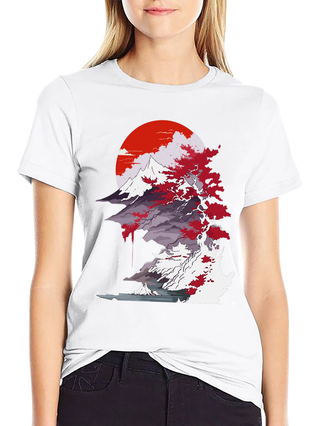 Mountains and Moon Graphic Tee