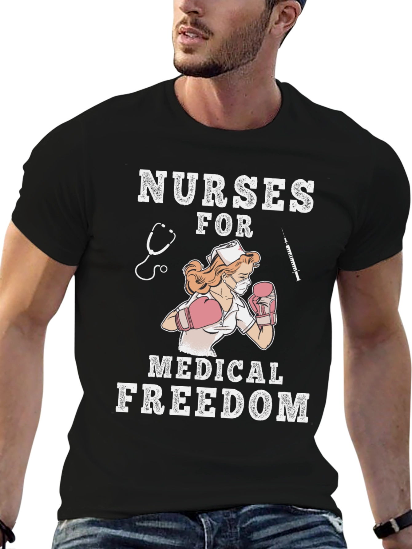 Nurses For Medical Freedom Graphic T-Shirt