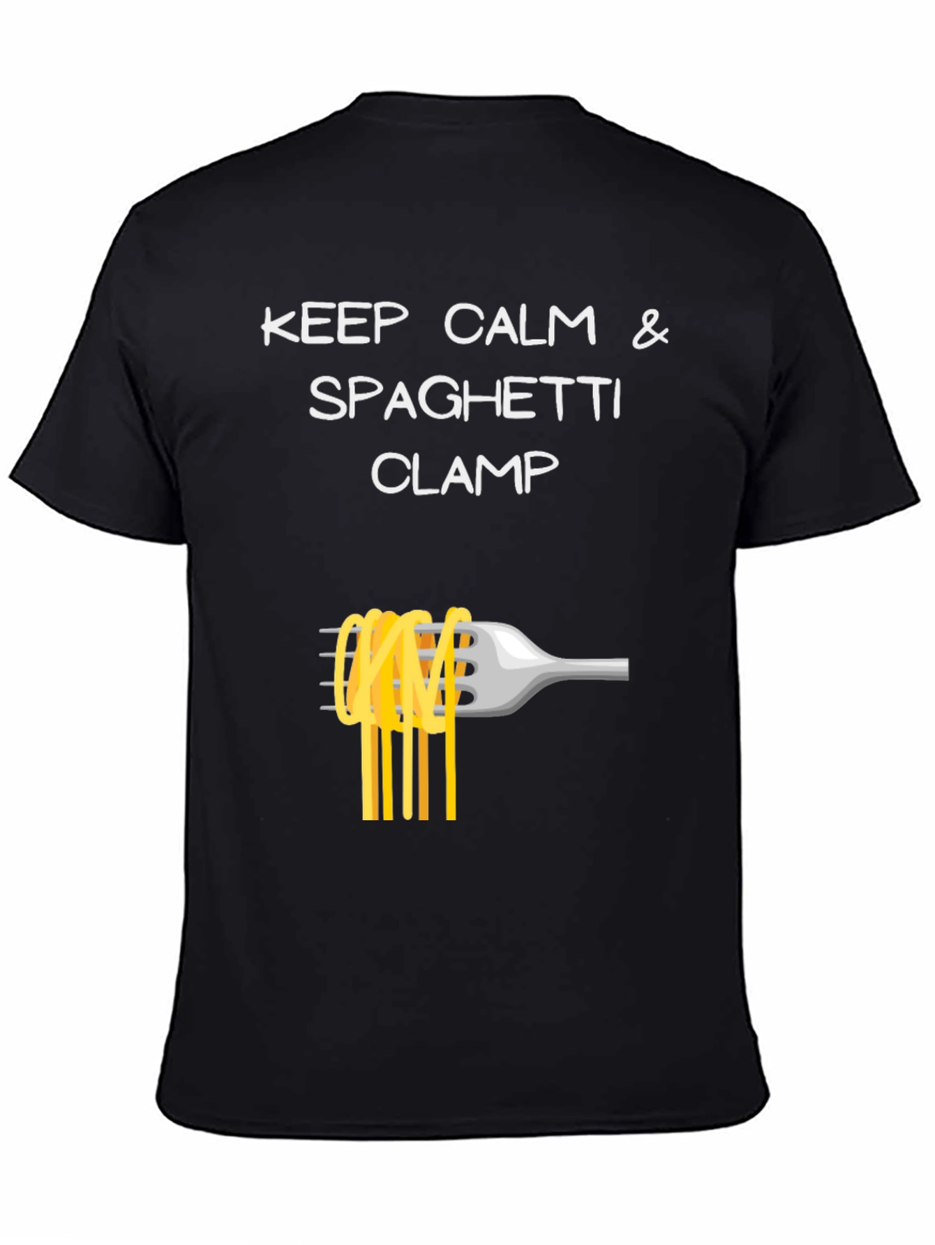 Keep Calm Spaghetti Clamp T-Shirt
