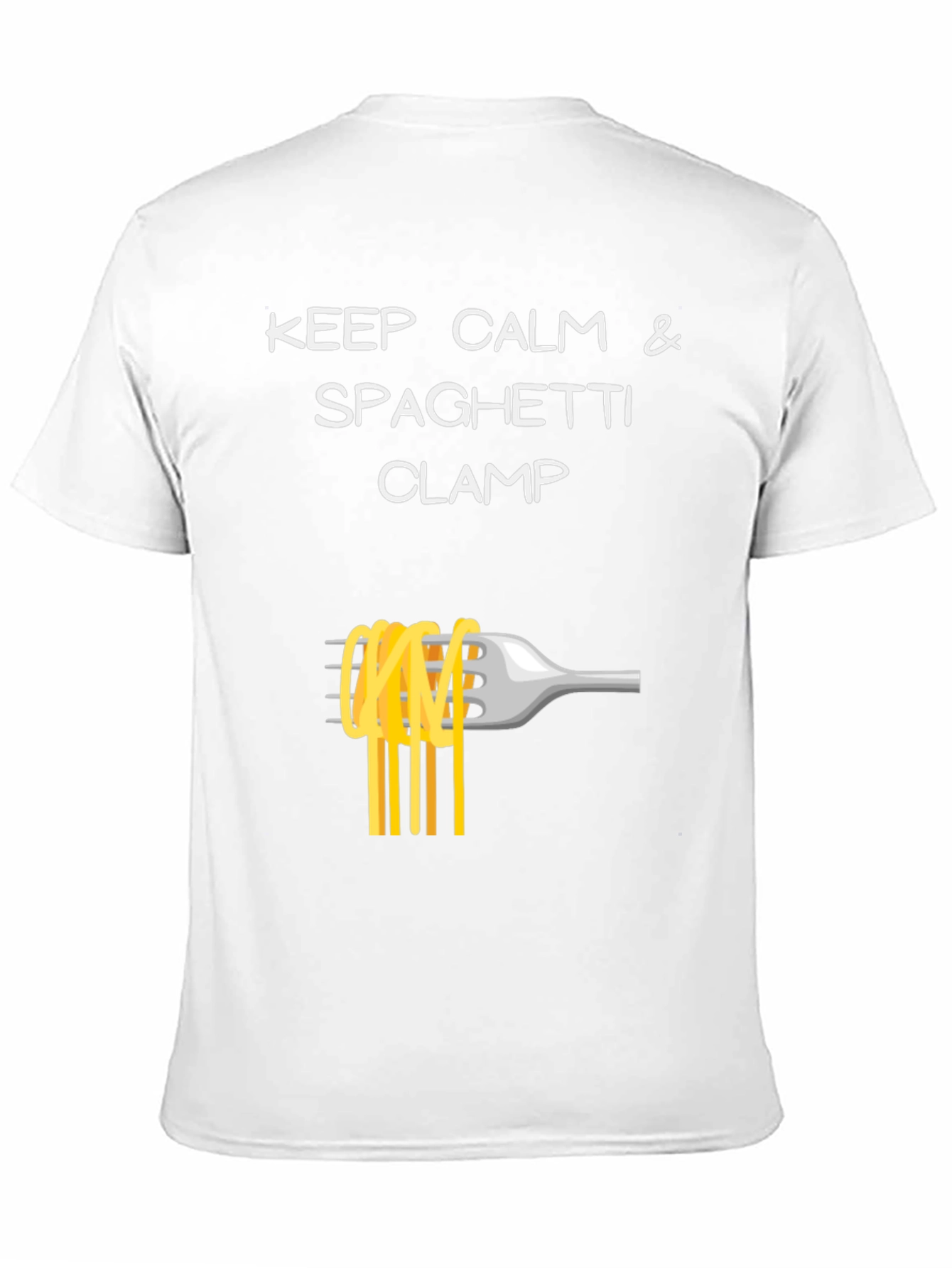 Keep Calm Spaghetti Clamp T-Shirt