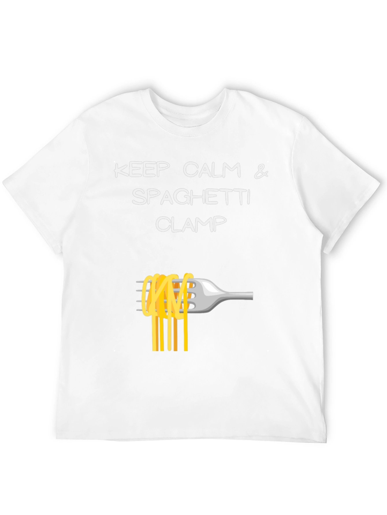 Keep Calm Spaghetti Clamp T-Shirt