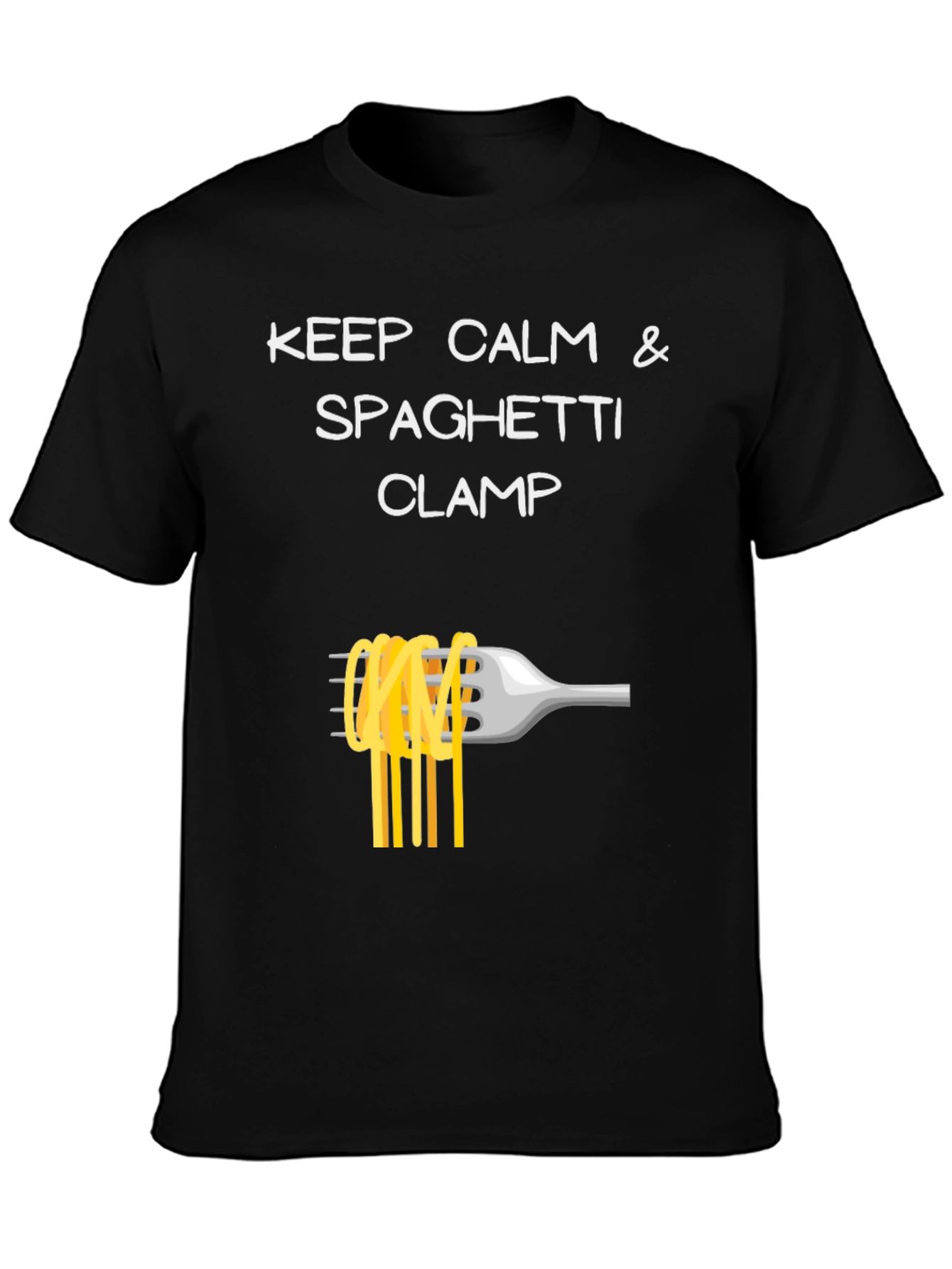 Keep Calm Spaghetti Clamp T-Shirt
