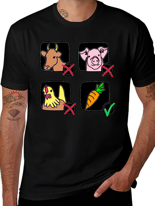 Vegan Life T-Shirt Black 100% Cotton