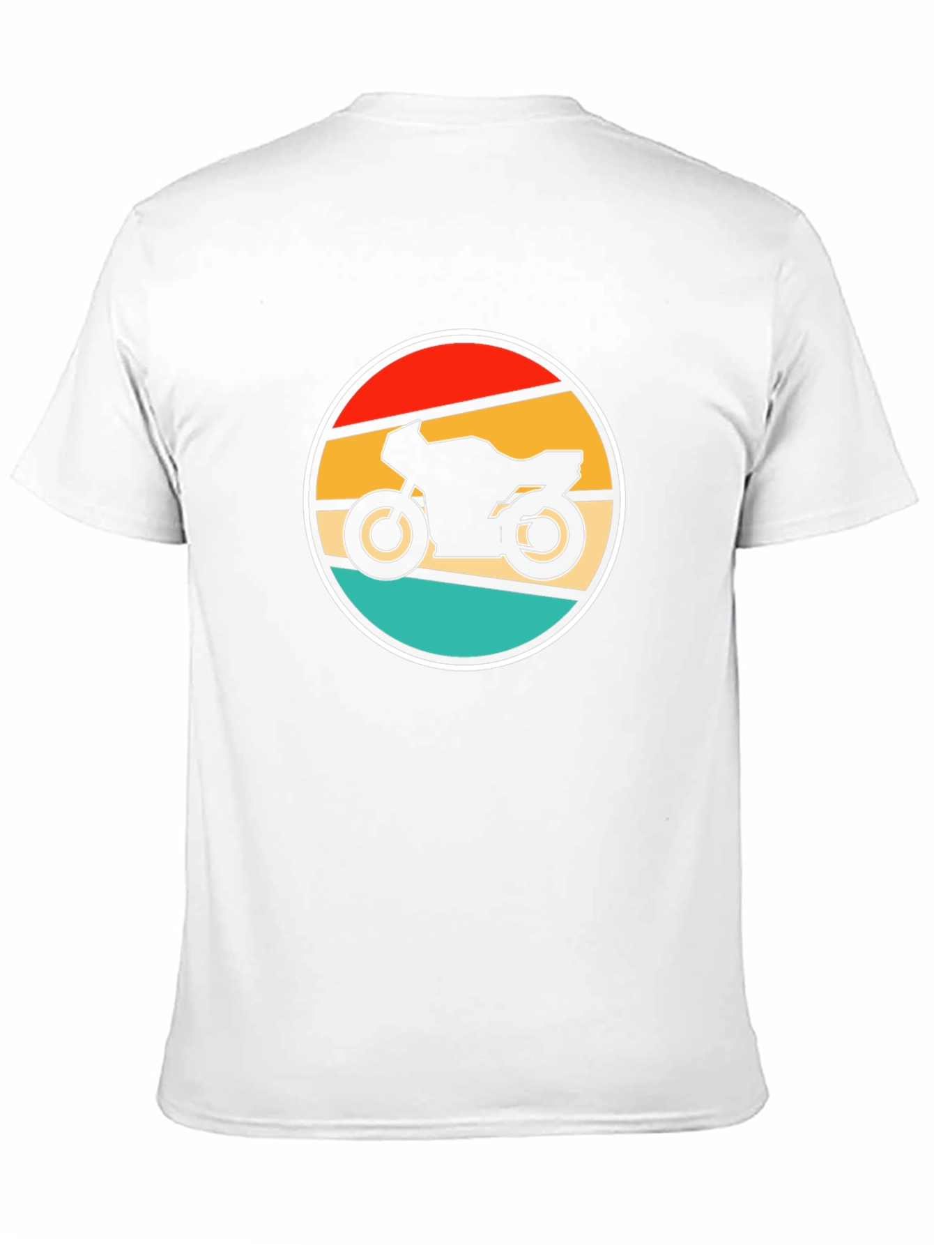 Retro Motorcycle Graphic T-Shirt - Black