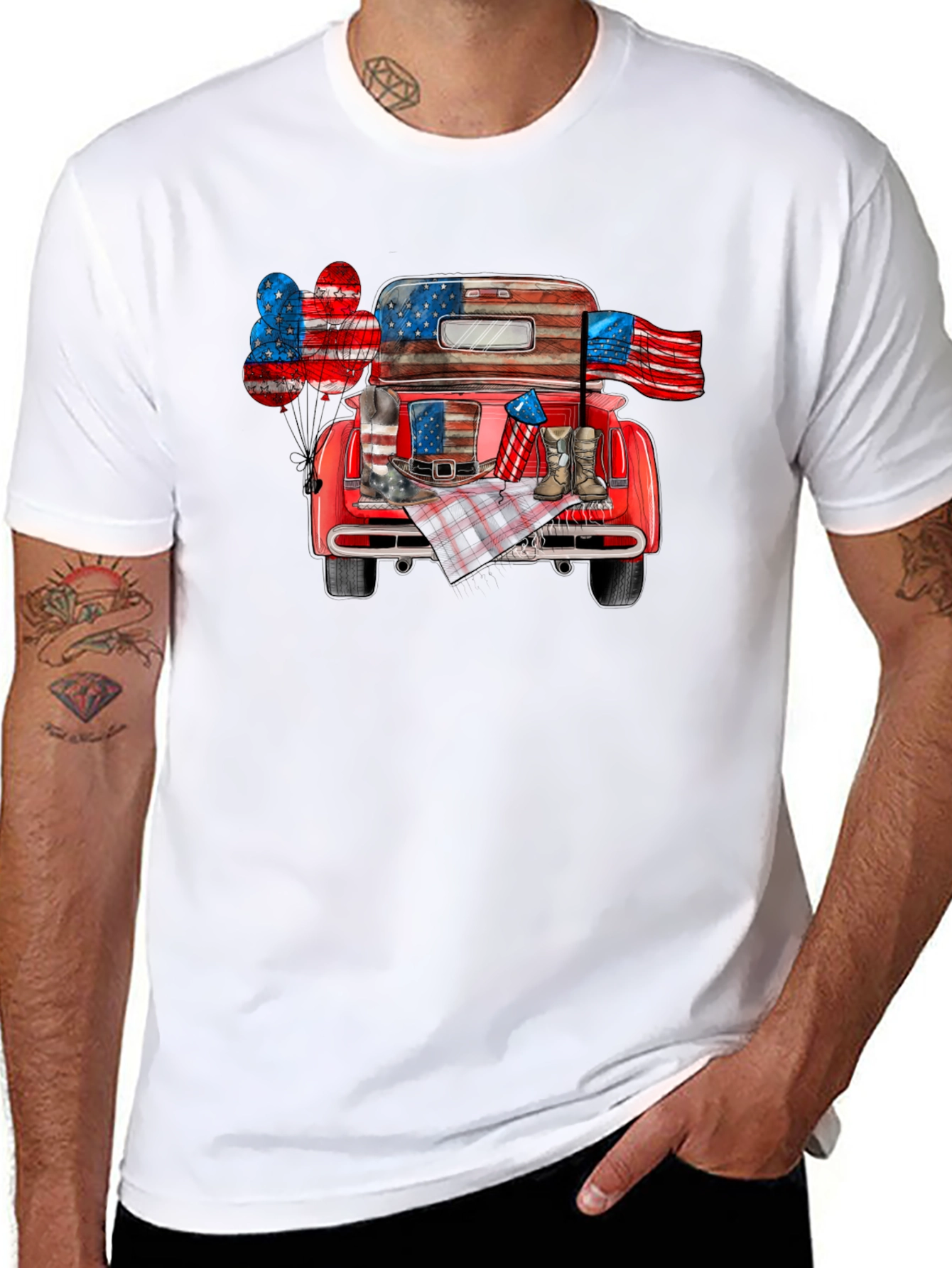 Patriotic Truck Graphic Tee