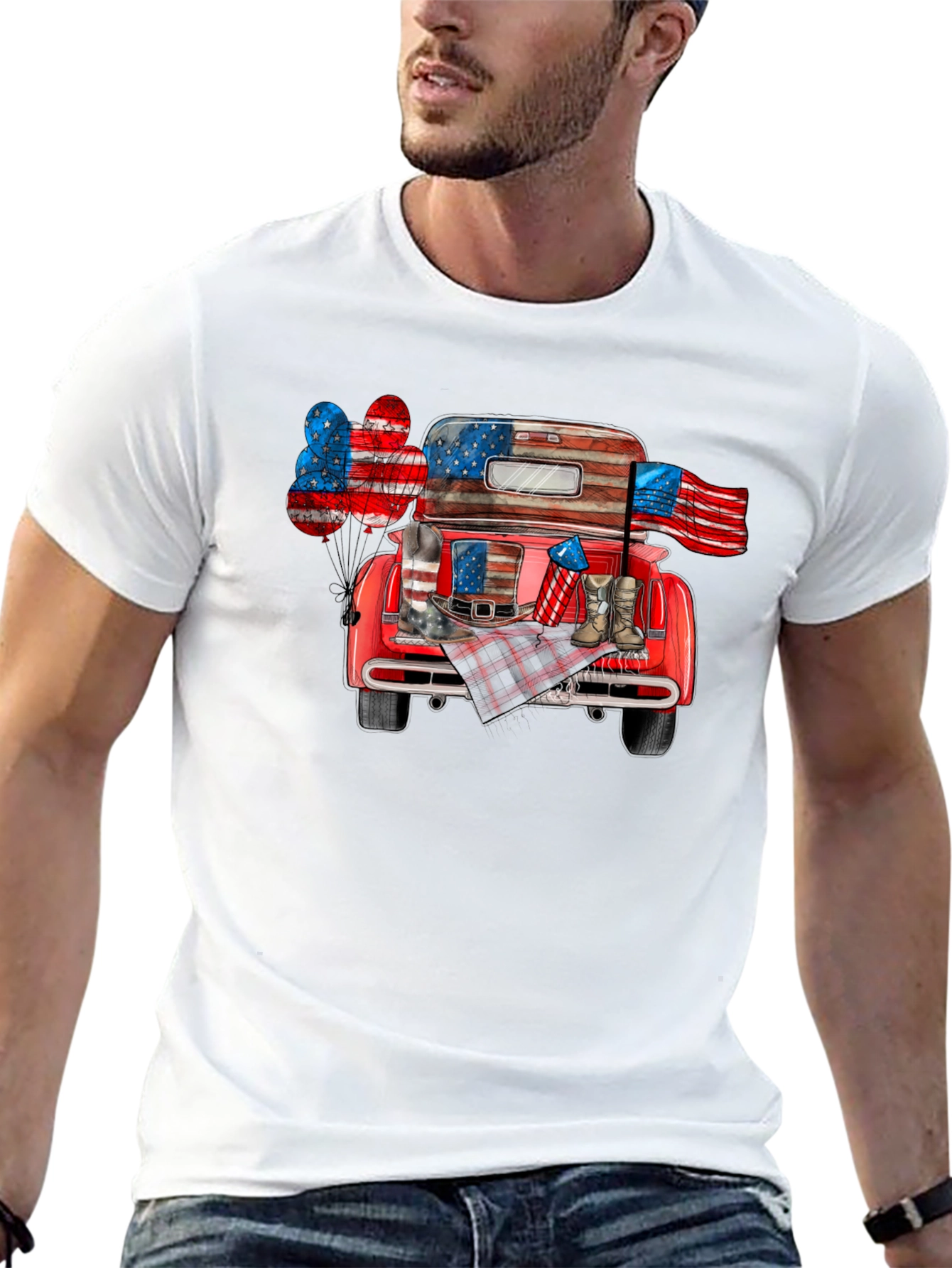 Patriotic Truck Graphic Tee
