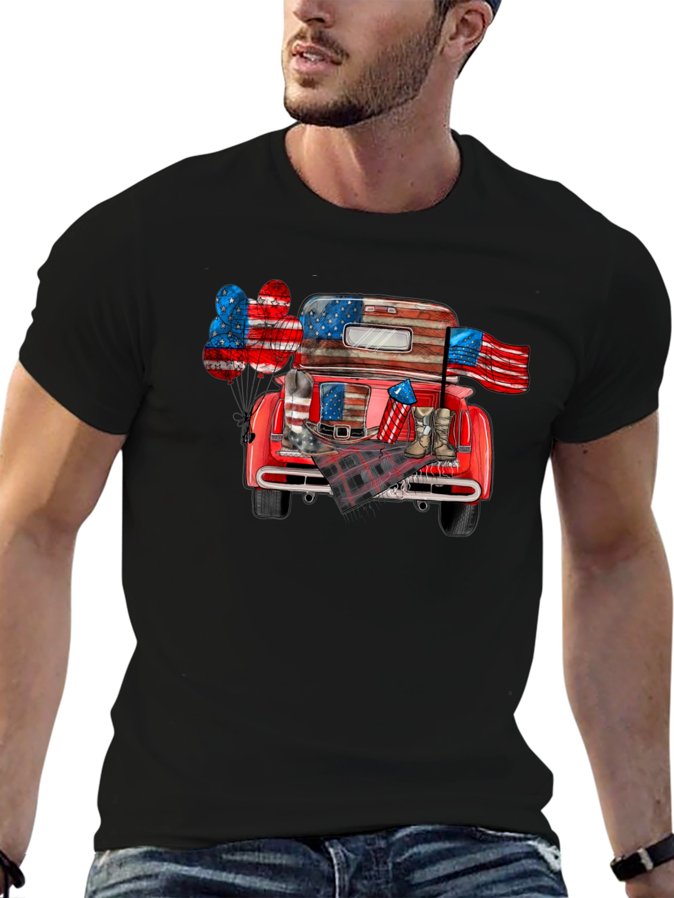 Patriotic Truck Graphic Tee
