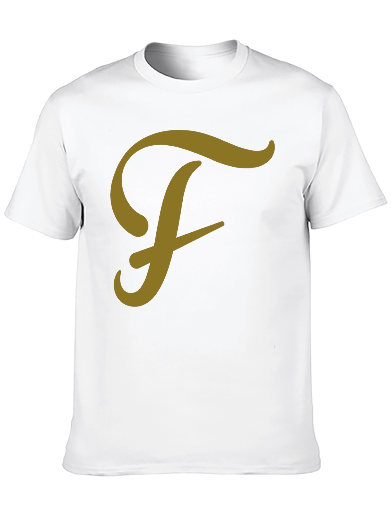 Black T-Shirt with Letter F Graphic