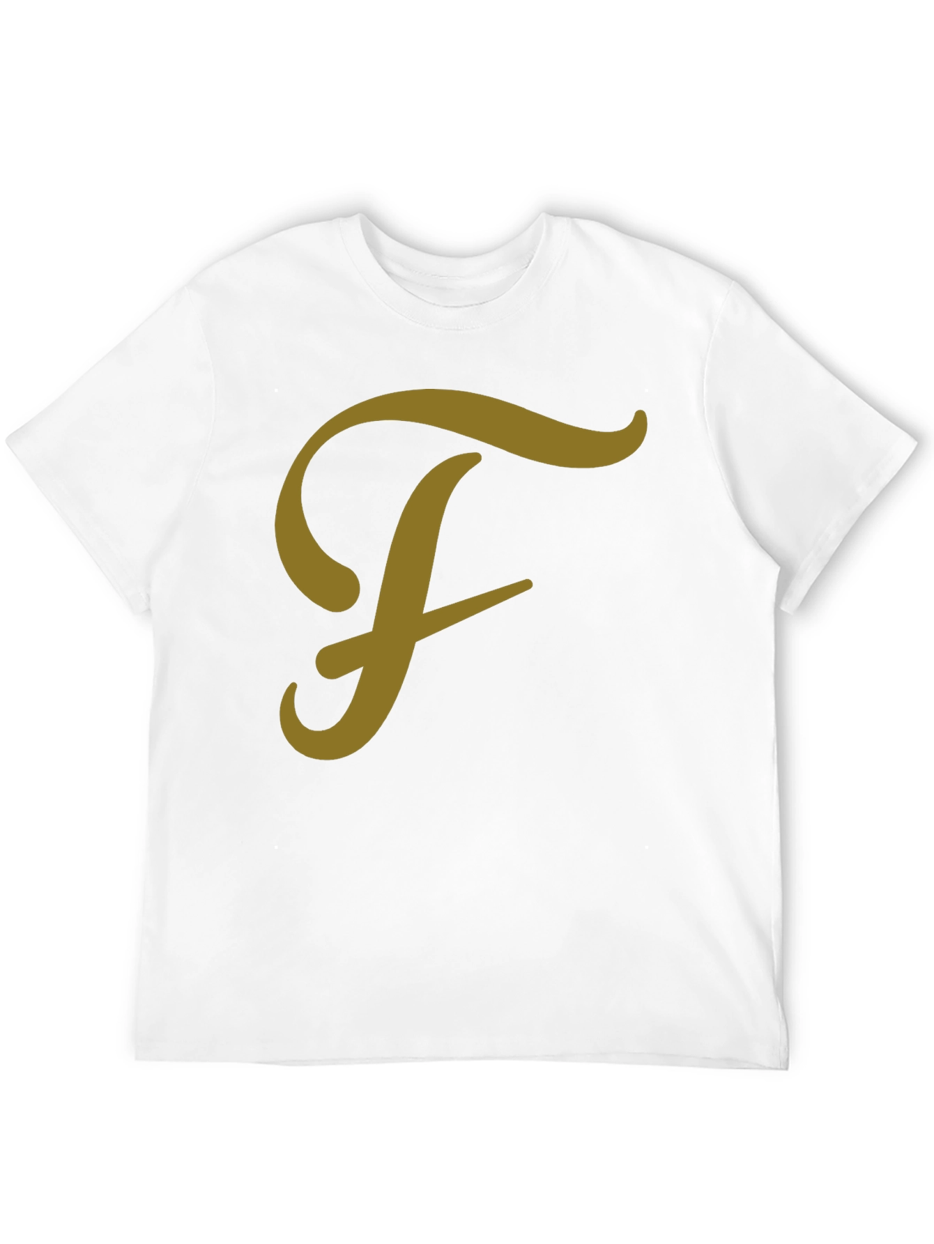 Black T-Shirt with Letter F Graphic