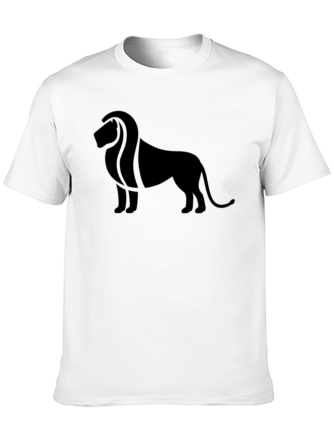 Lion Silhouette Graphic Tee - Bold Style