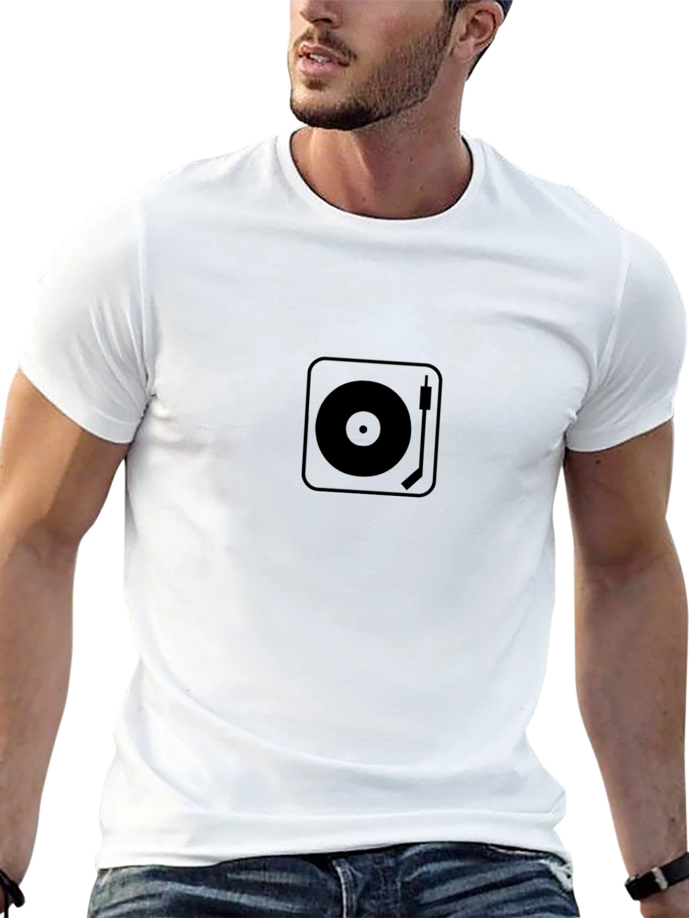 Turntable Graphic Black T-Shirt