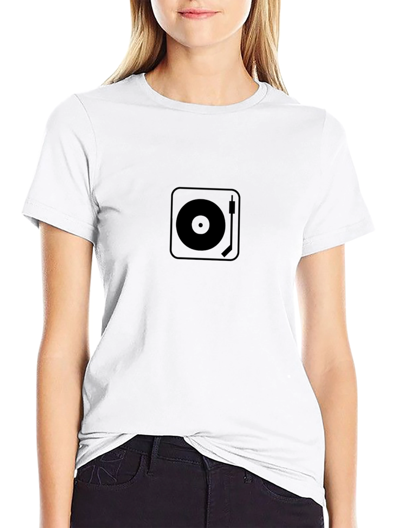 Turntable Graphic Black T-Shirt