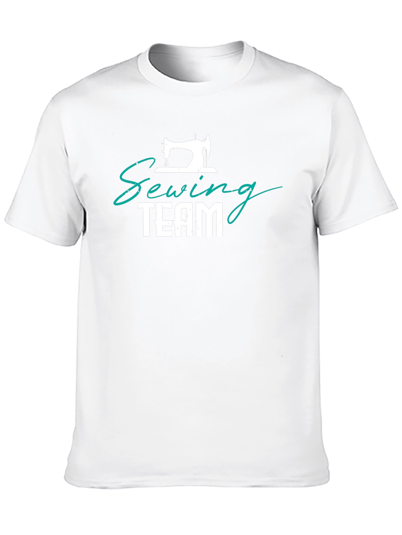 Sewing Team T-Shirt - Black Cotton Crewneck