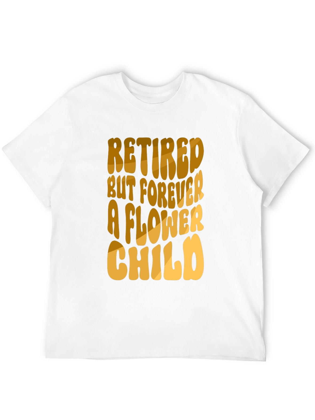 Retired Flower Child Black T-Shirt