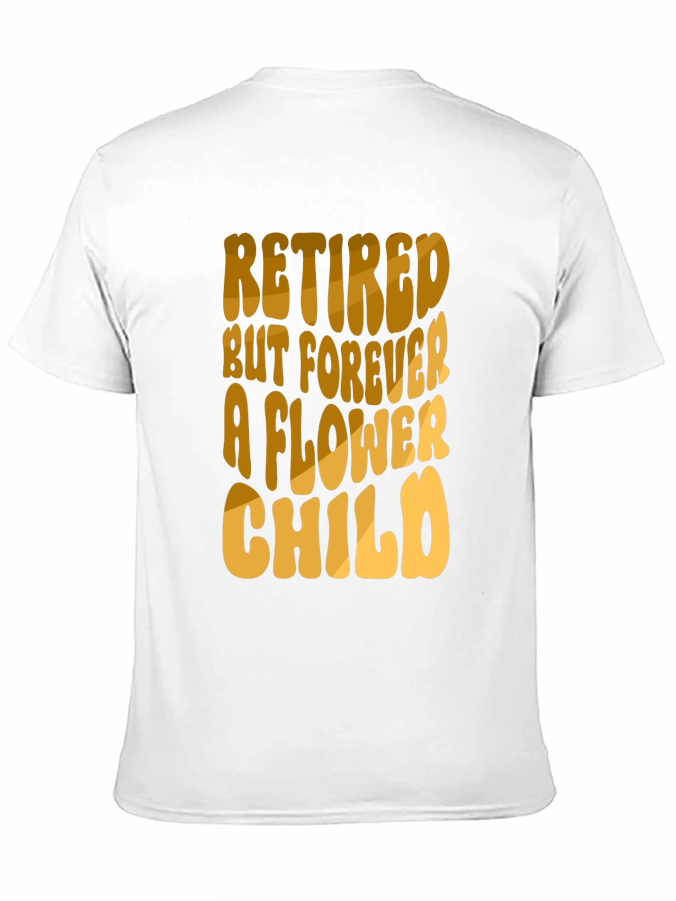 Retired Flower Child Black T-Shirt