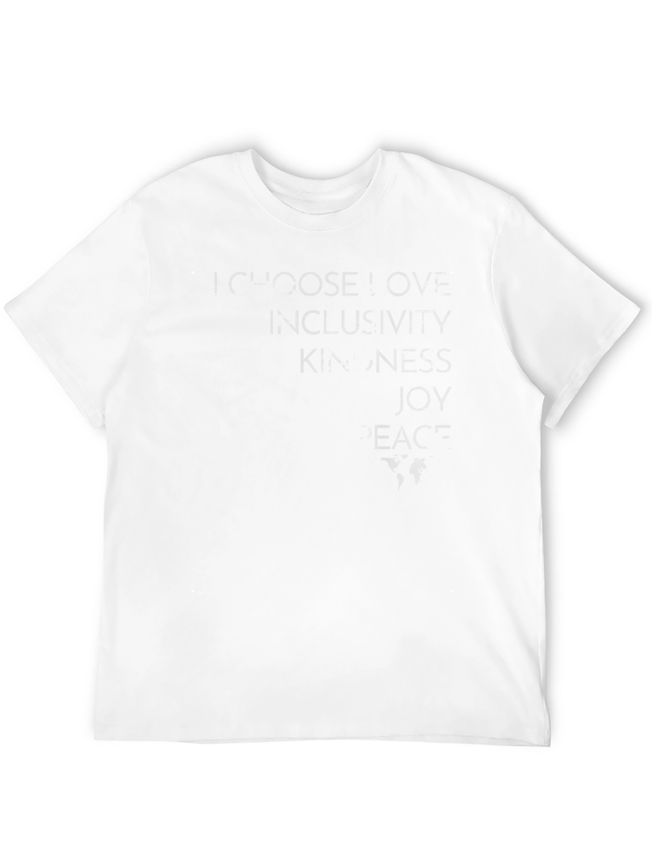 Inspirational Black T-Shirt - Love Joy Peace