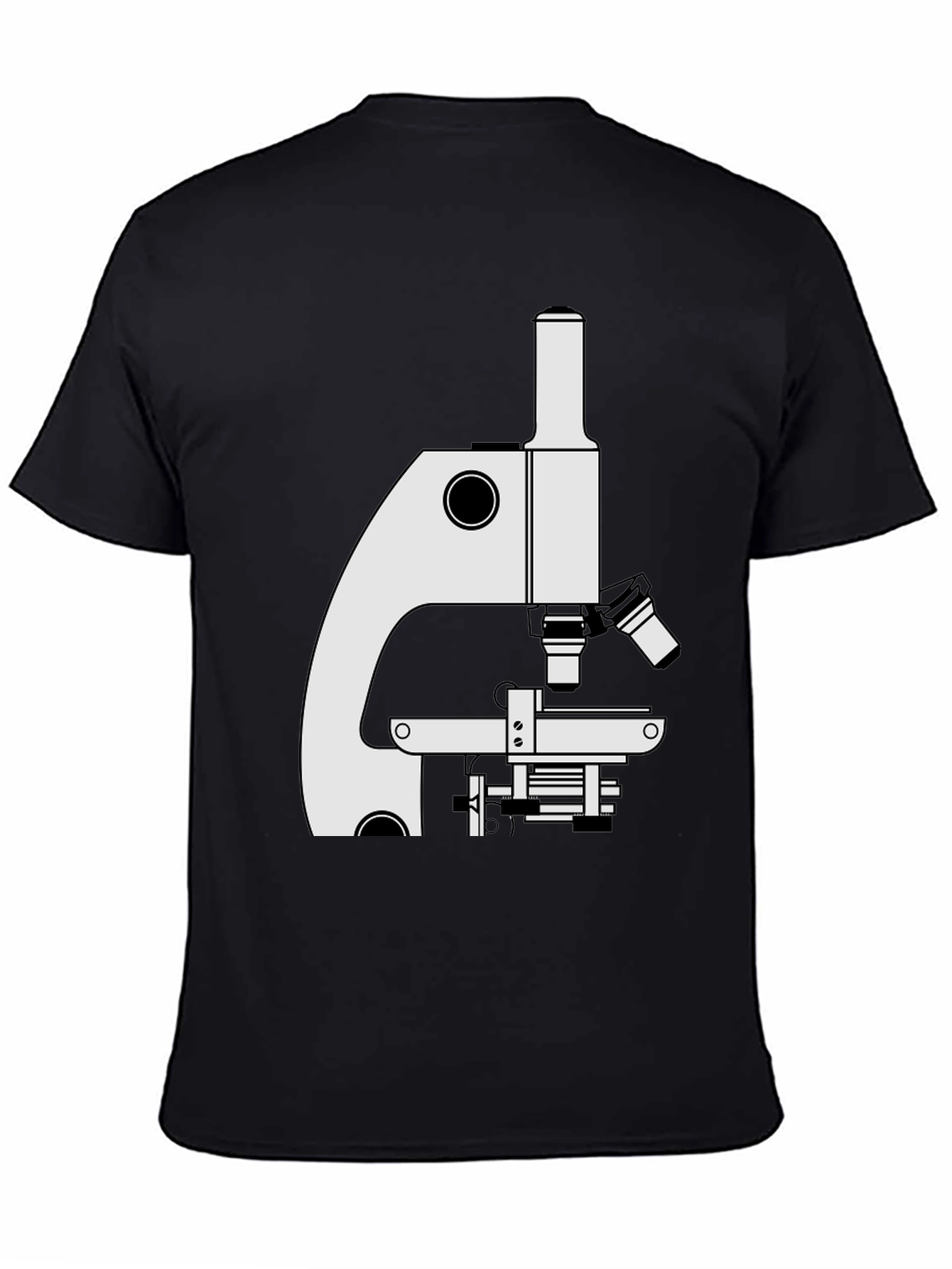 Science Microscope Graphic Tee - Black
