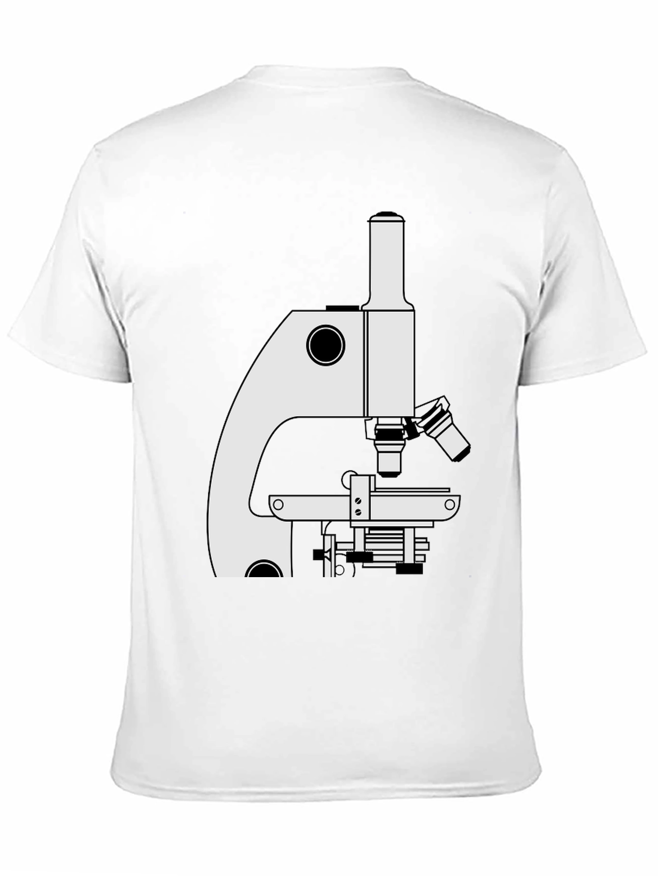 Science Microscope Graphic Tee - Black