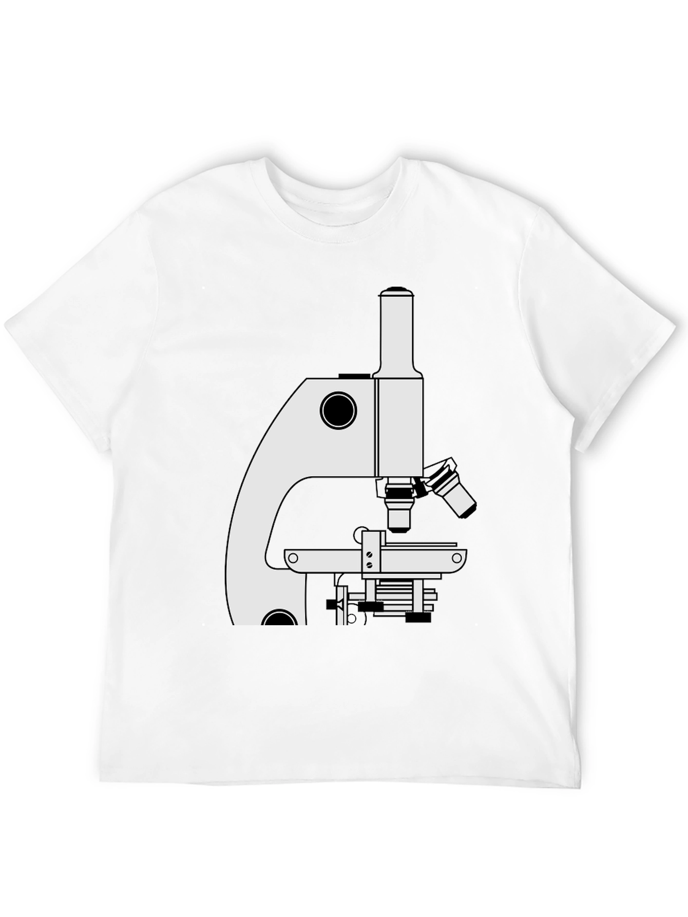 Science Microscope Graphic Tee - Black