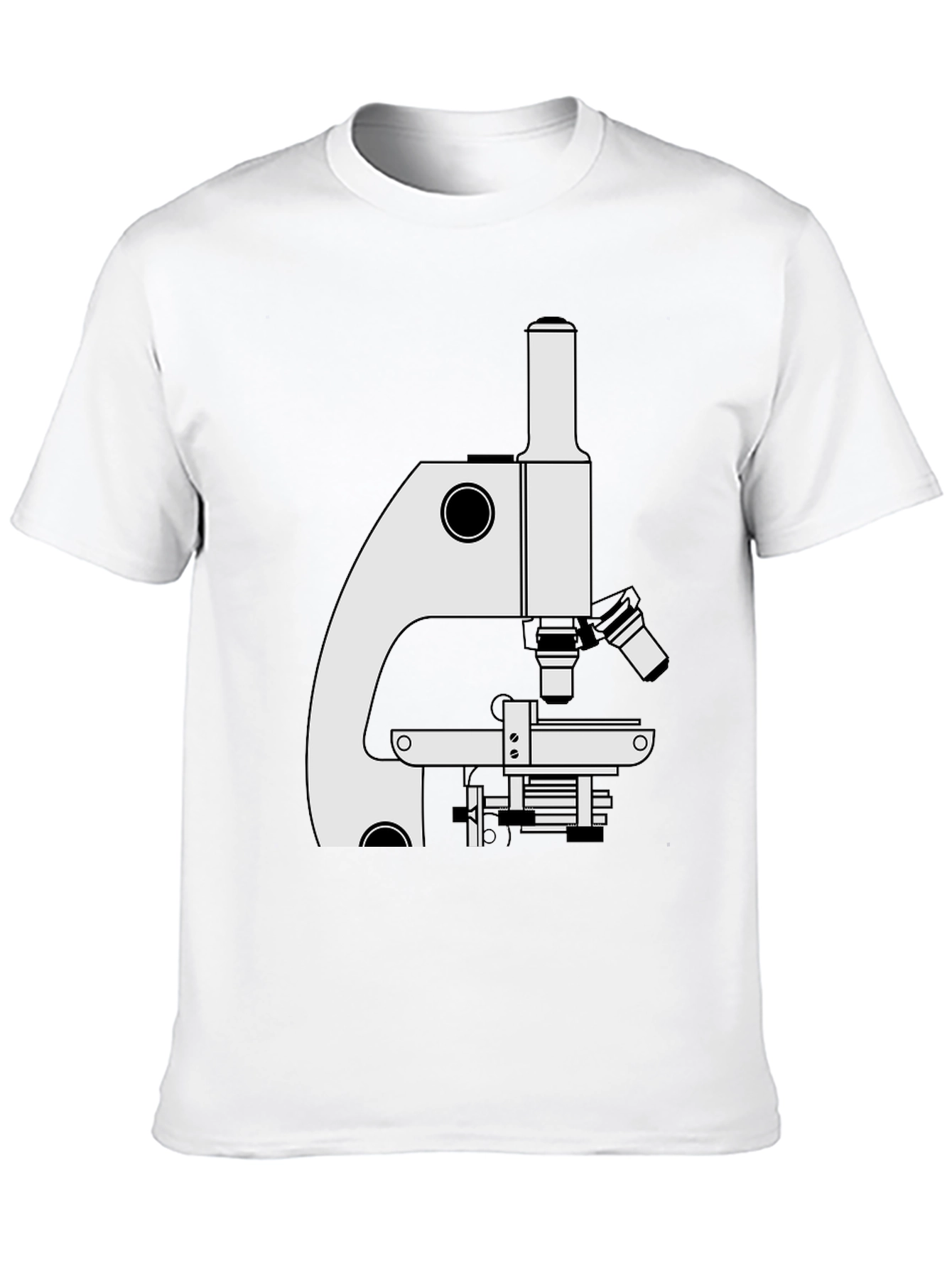 Science Microscope Graphic Tee - Black