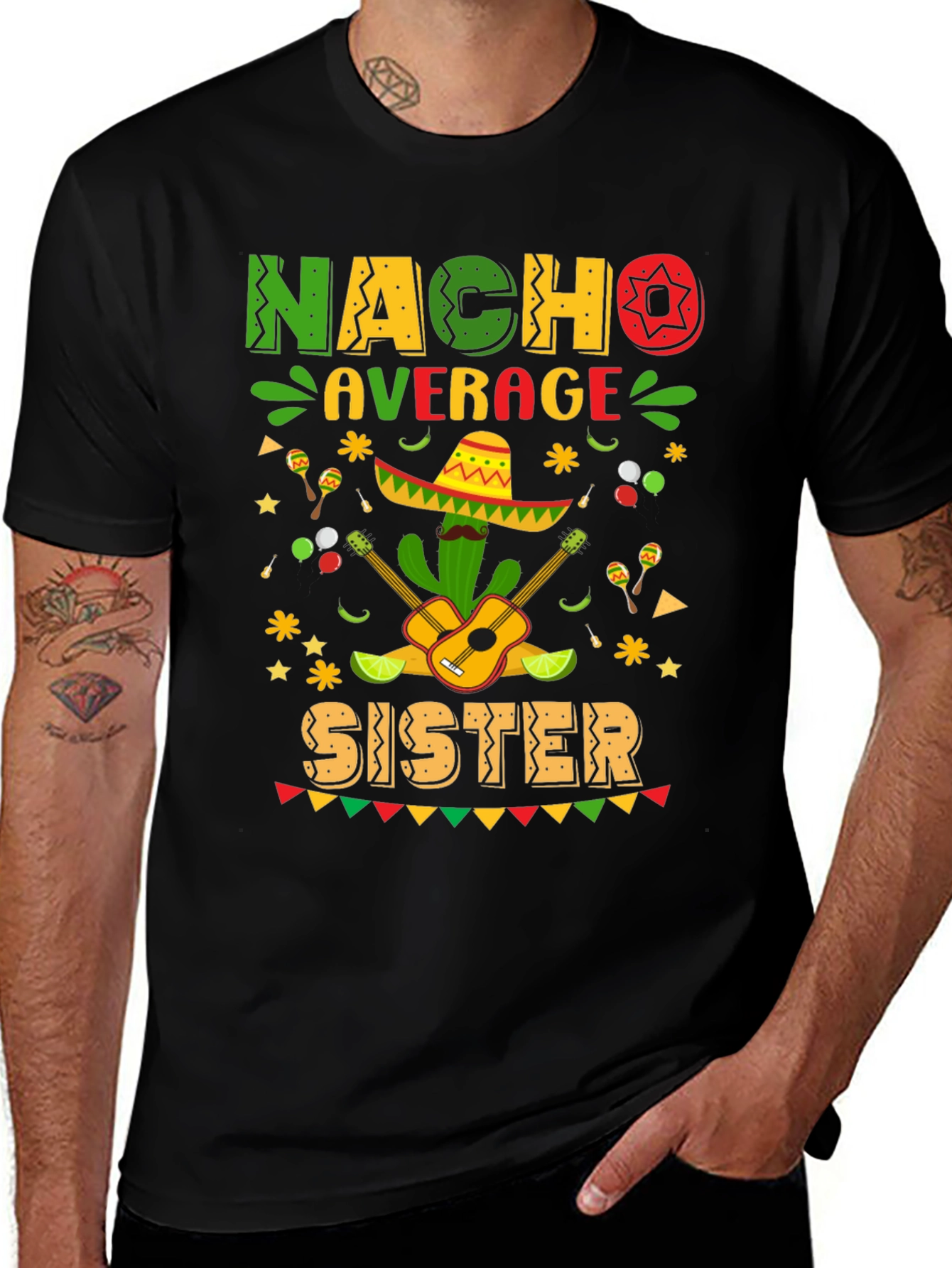 Nacho Average Sister Graphic T-Shirt