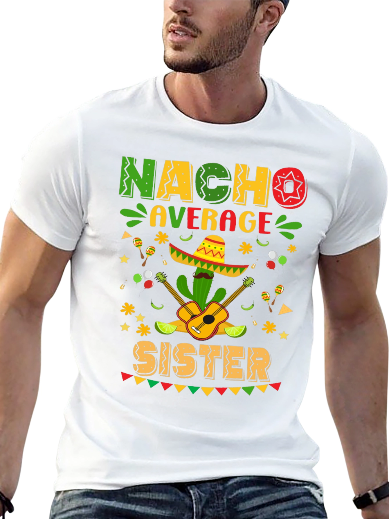 Nacho Average Sister Graphic T-Shirt