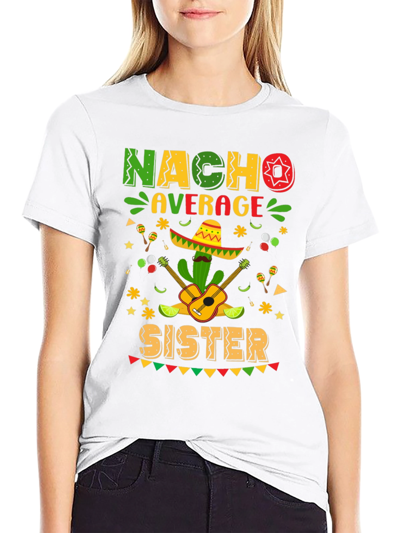Nacho Average Sister Graphic T-Shirt