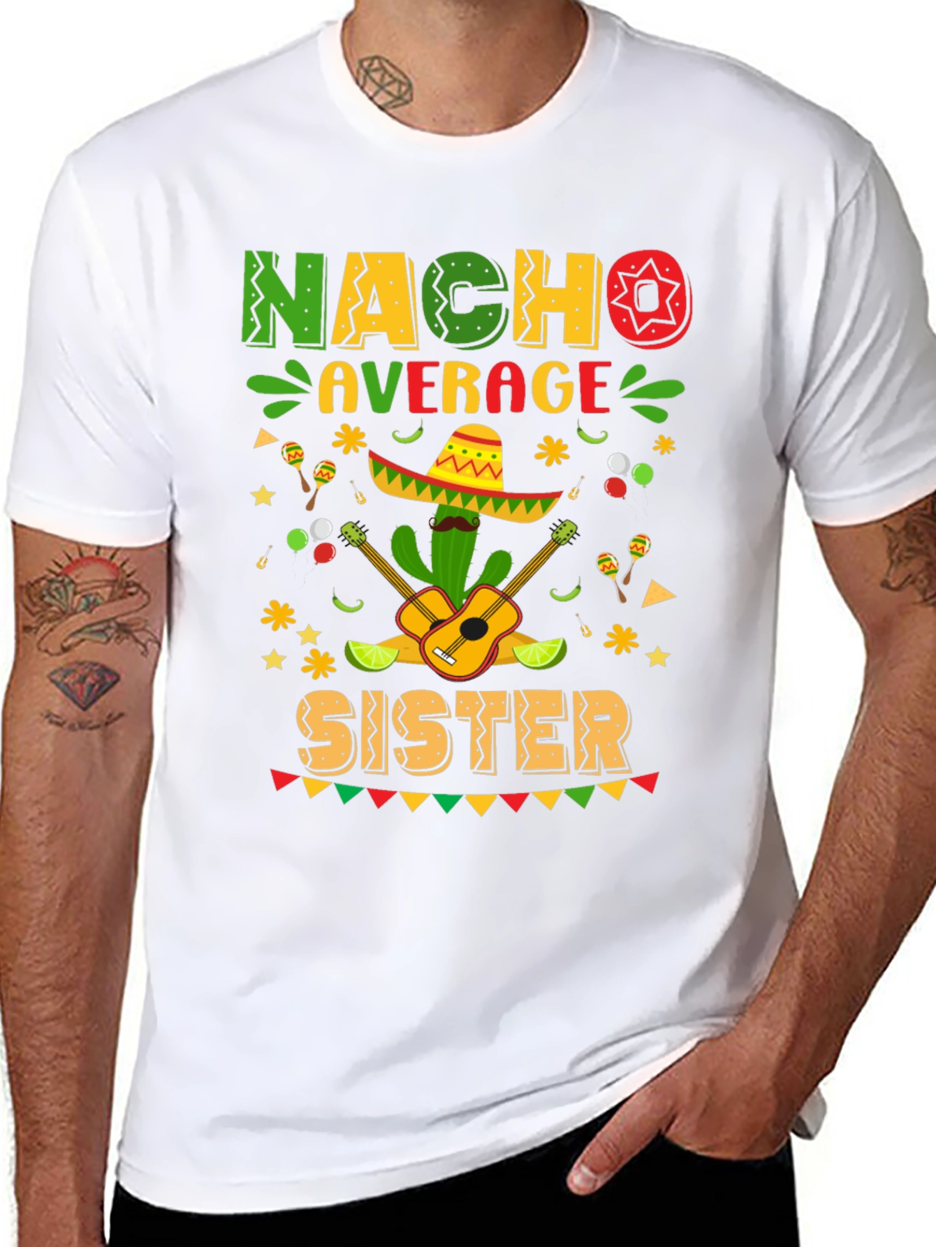 Nacho Average Sister Graphic T-Shirt