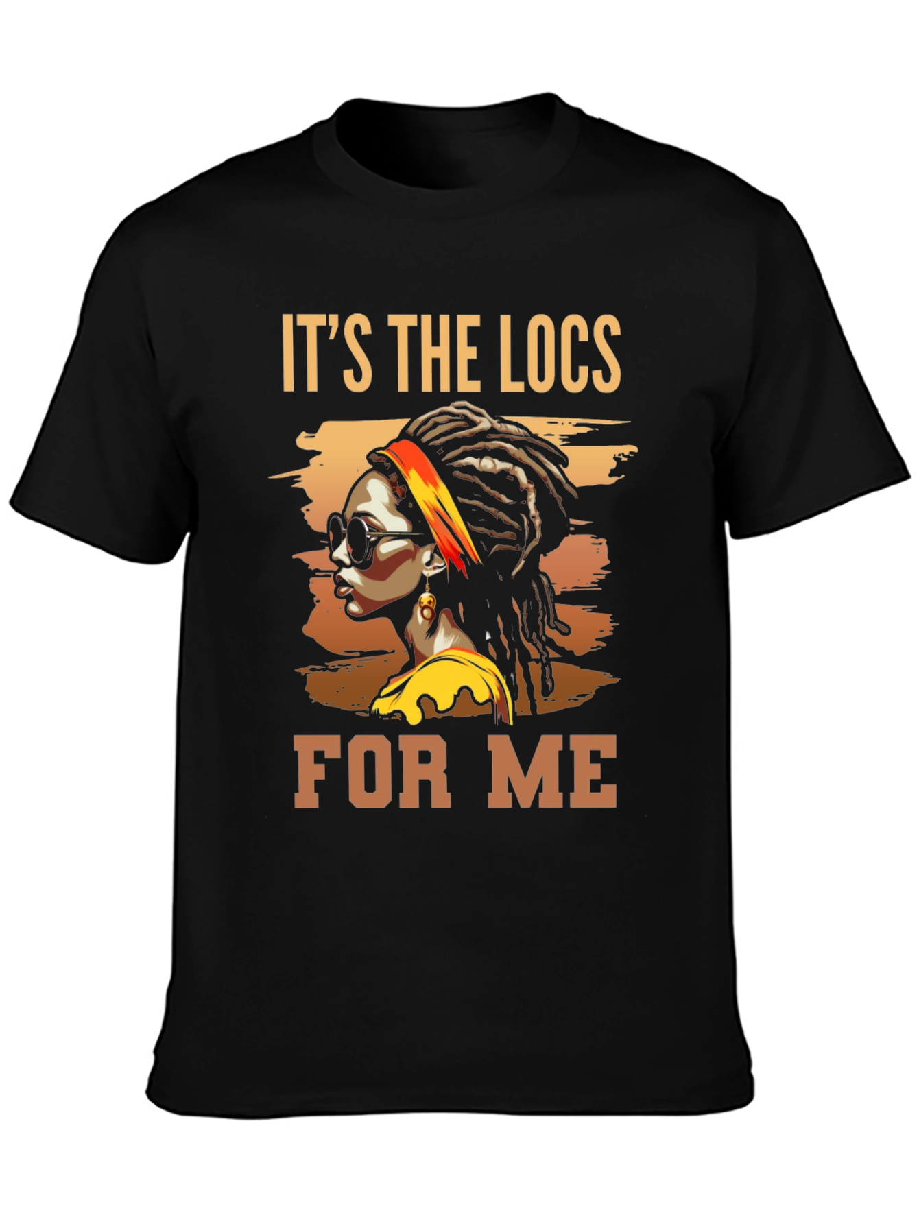 Its the Locs for Me Black T-Shirt