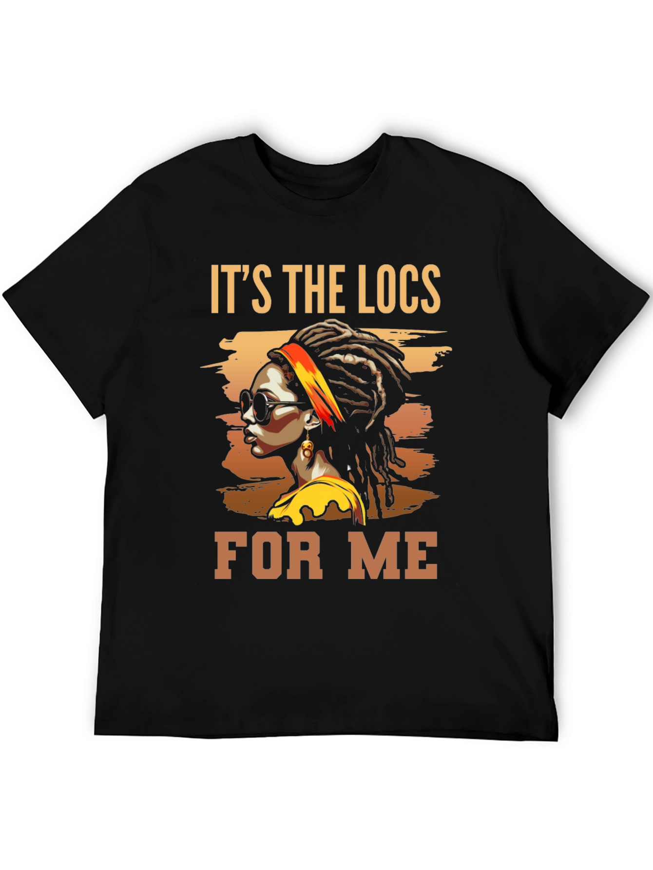 Its the Locs for Me Black T-Shirt