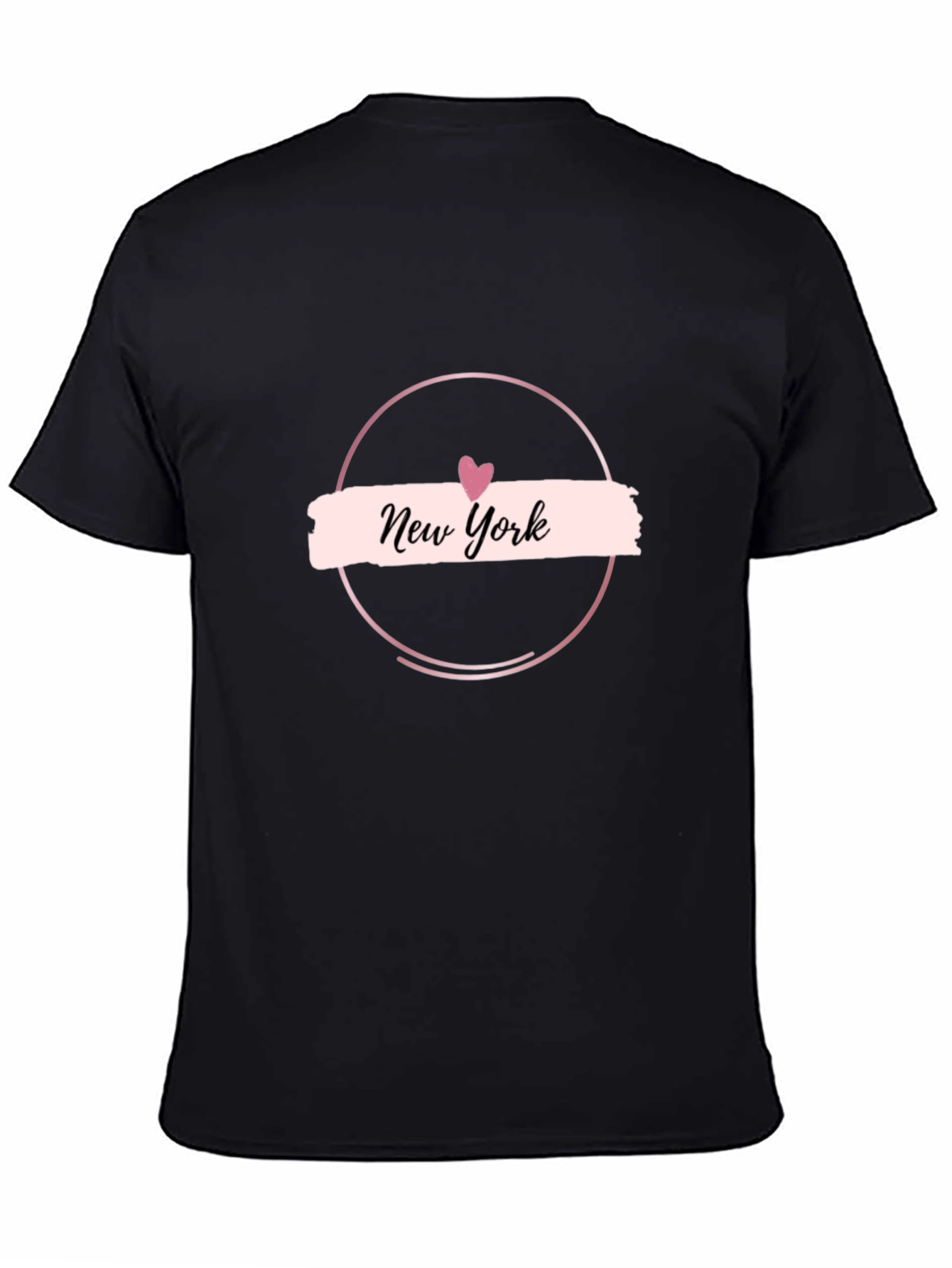 New York Heart Graphic Black T-Shirt
