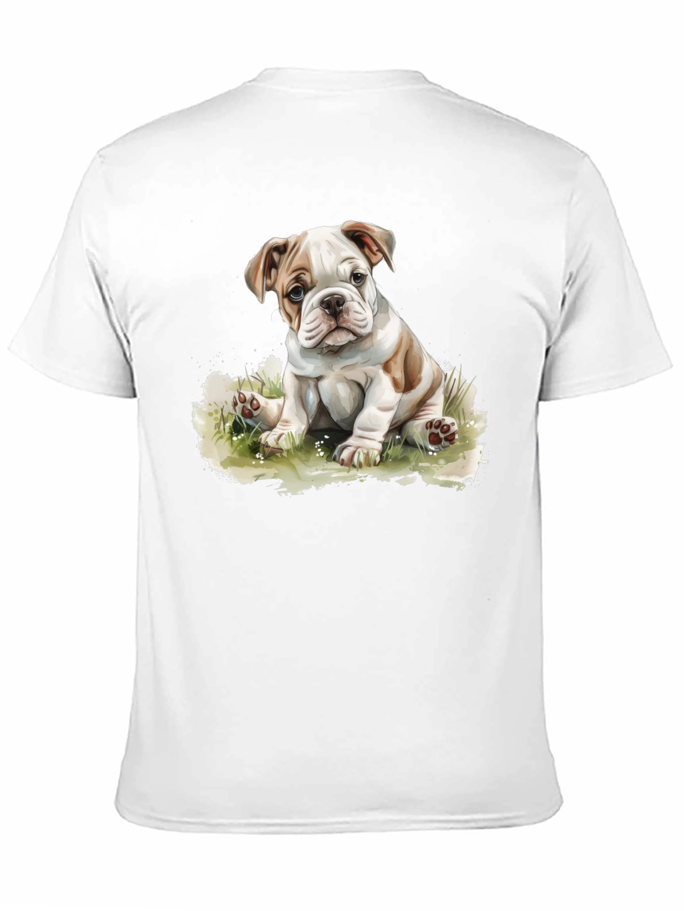 Bulldog Puppy Graphic T-Shirt - Cute Dog Tee