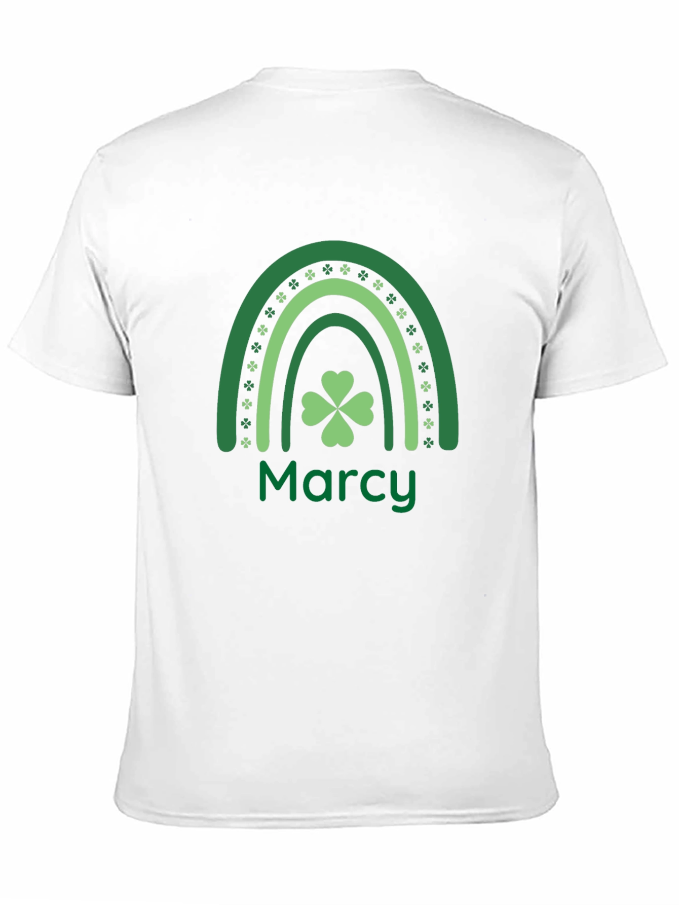 Marcy St. Patricks Day Clover Rainbow Tee