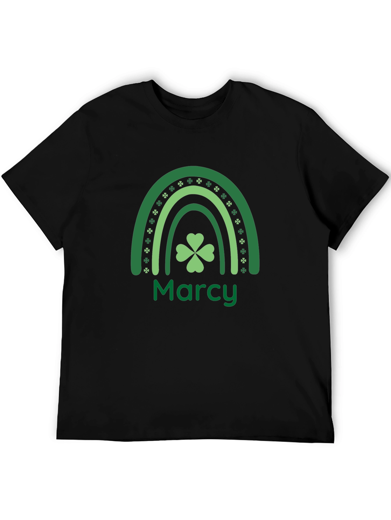 Marcy St. Patricks Day Clover Rainbow Tee