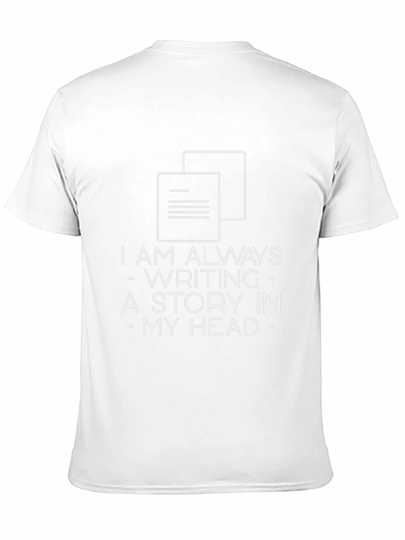 Storyteller Tee - Writing in My Head Graphic