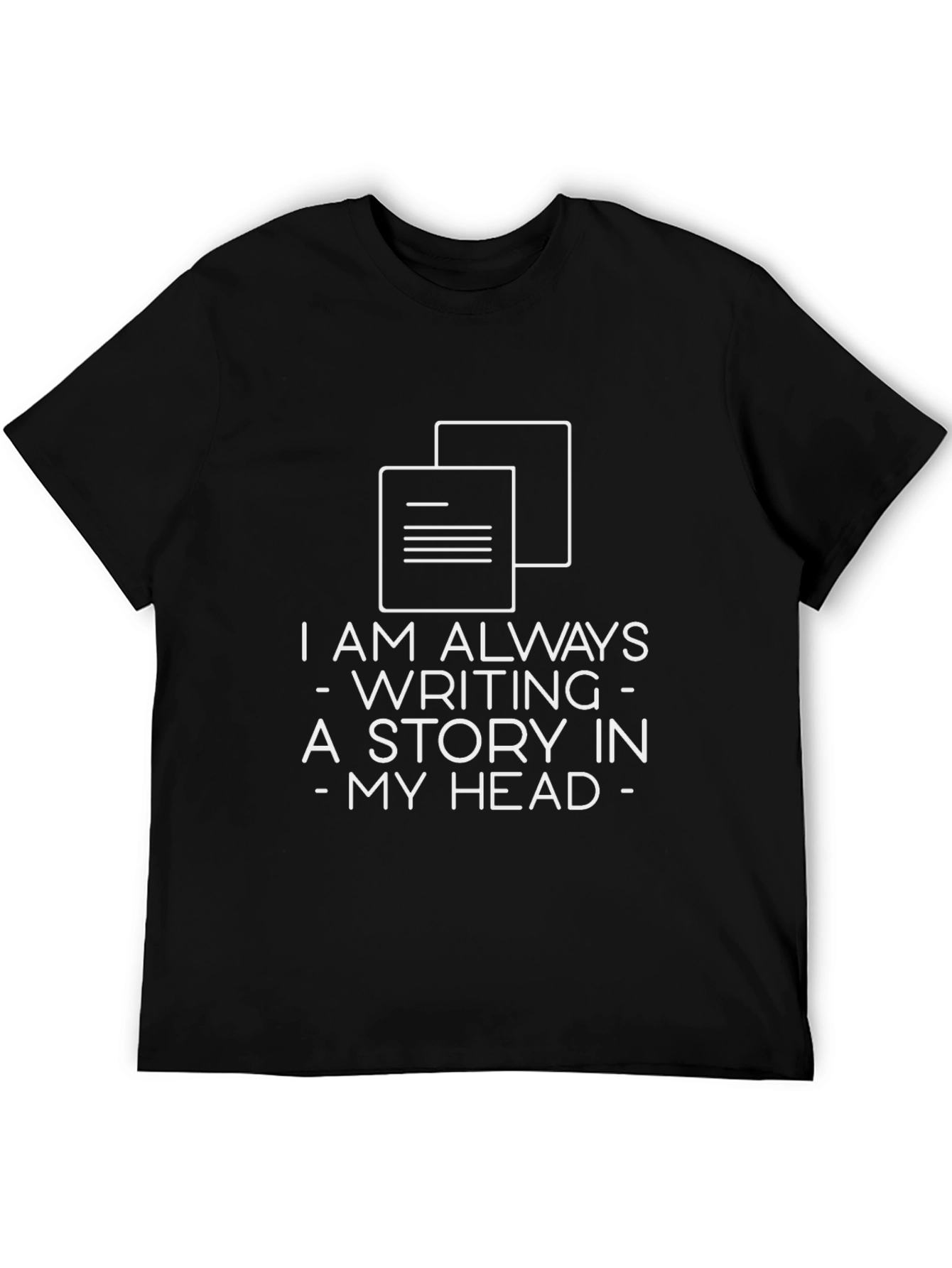 Storyteller Tee - Writing in My Head Graphic