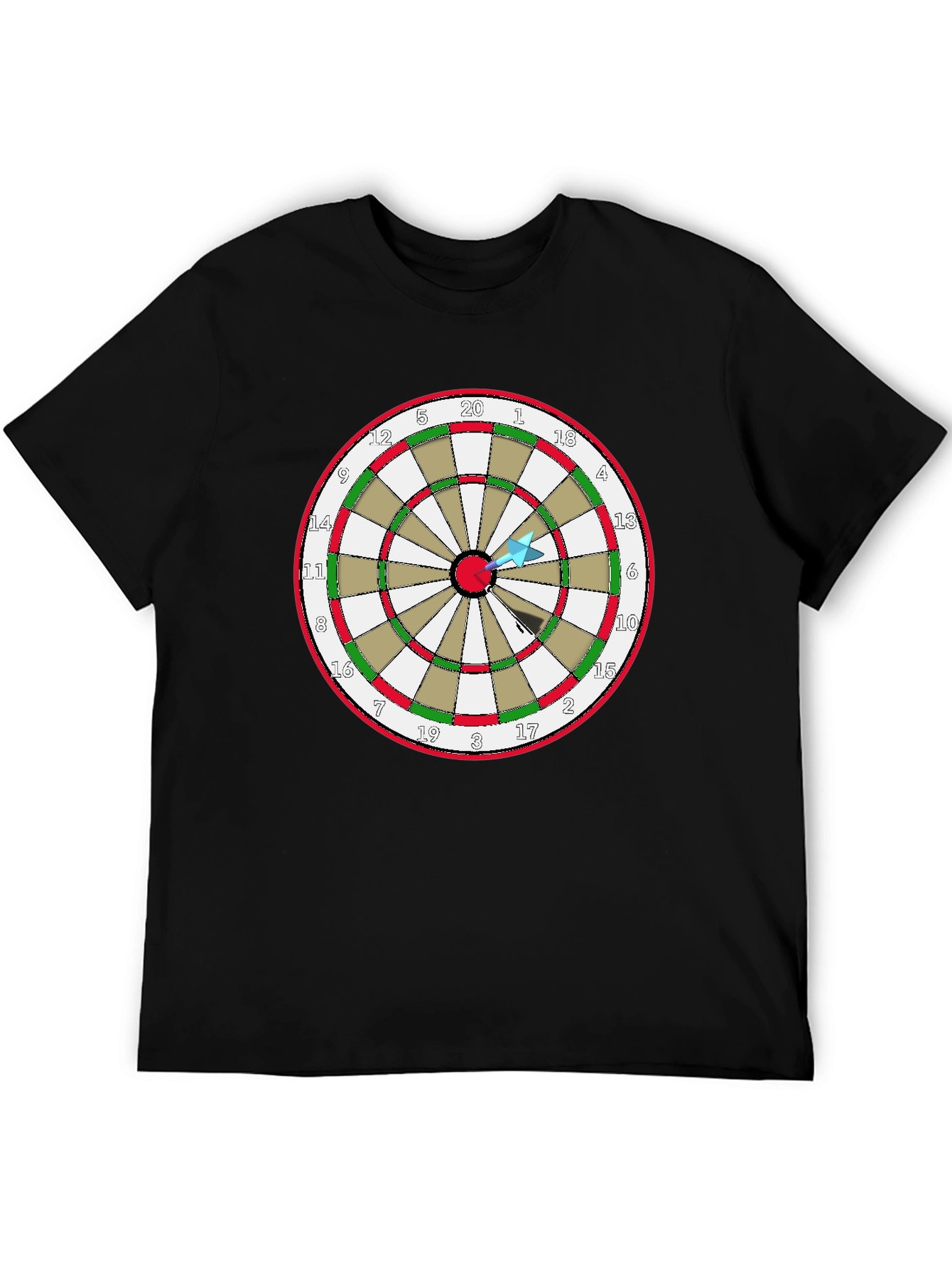 Darts T-Shirt - Bullseye Design Tee