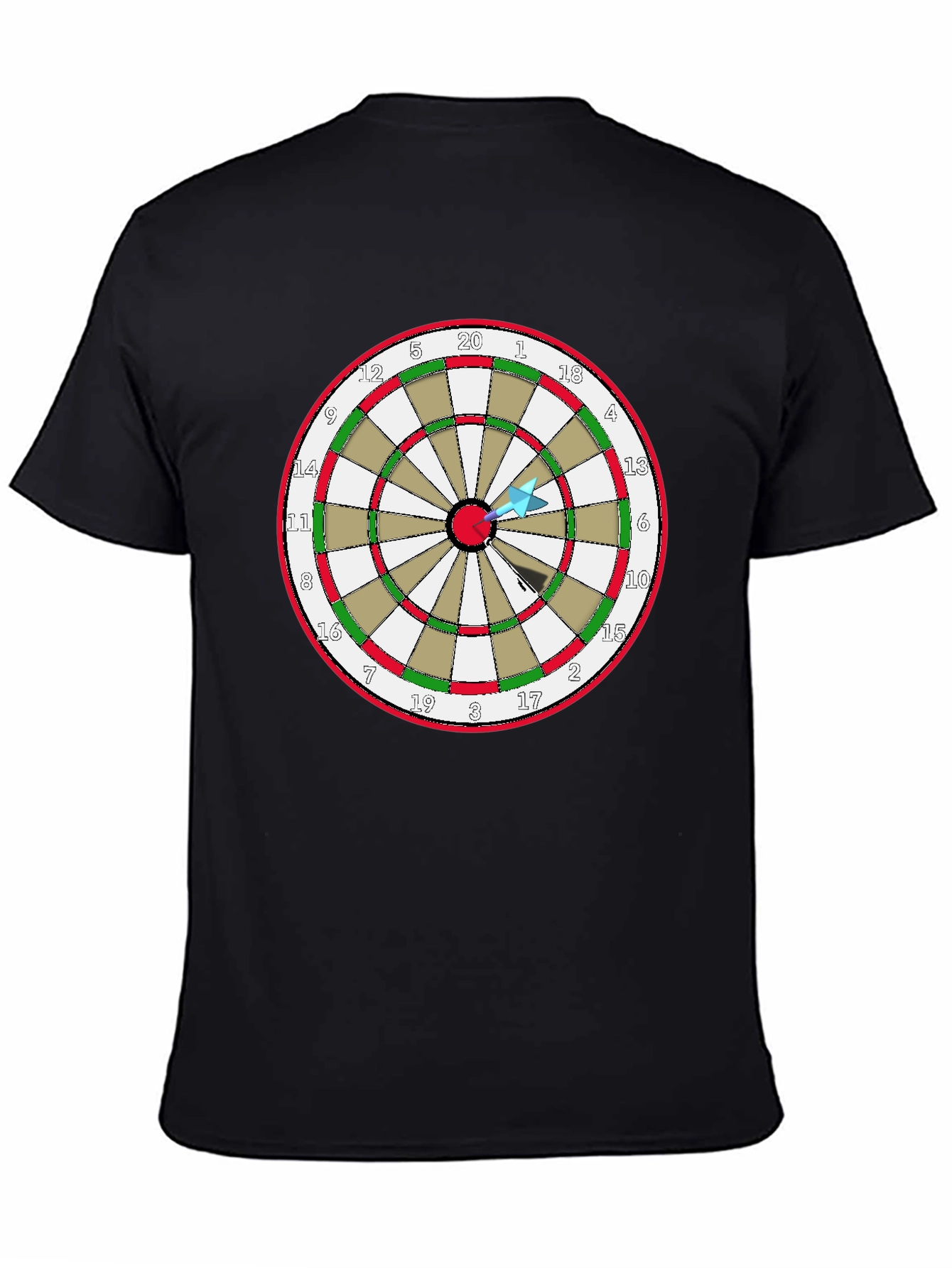 Darts T-Shirt - Bullseye Design Tee