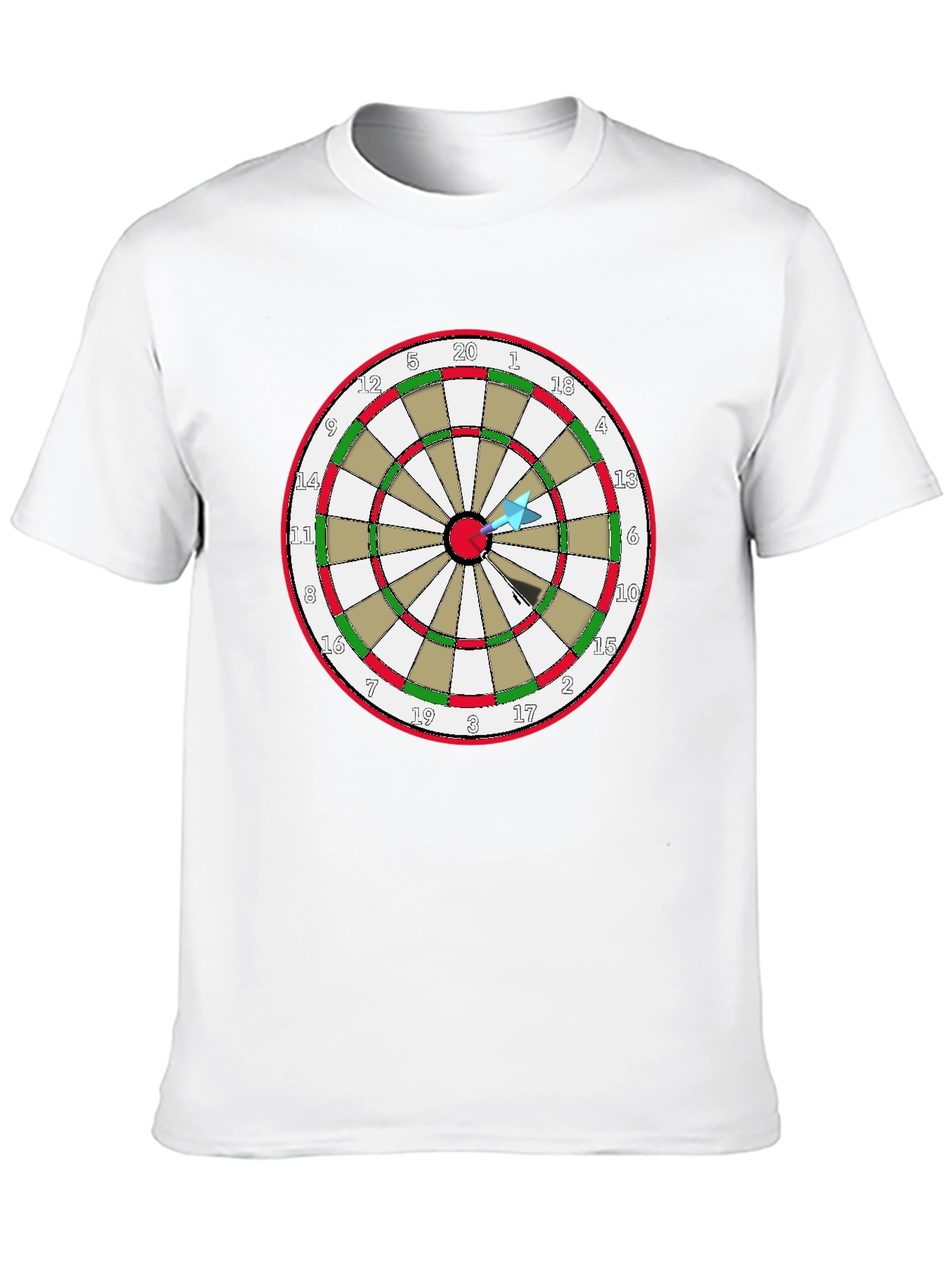Darts T-Shirt - Bullseye Design Tee